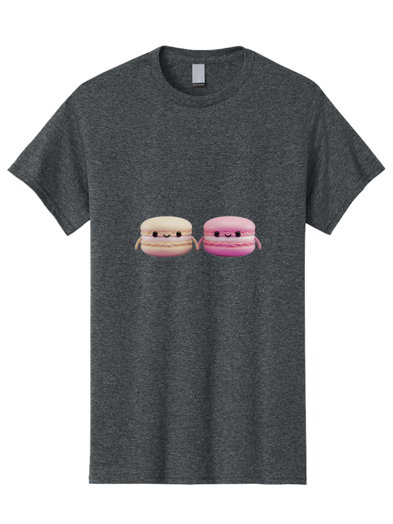 Macarons-5 Men'S Graphic Tee, 100% Cotton, Comfortable Casual Summer Wear, Machine Washable, Cute Macaron Characters, Pastel Colors, Soft Toys, Adorable Faces, Whimsical Design, Sweet Treats, Plush Friends, Kawaii Baa949