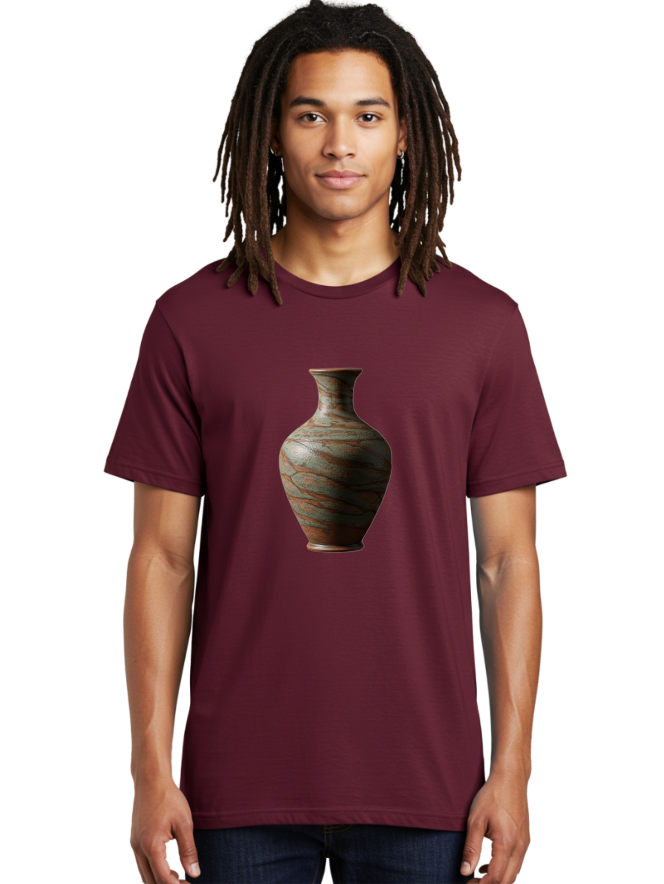 Marbled-Vase Men'S Graphic Tee, 100% Cotton, Comfortable Casual Summer Wear, Machine Washable, Marbled Vase, Decorative Vase, Elegant Design, Sophisticated Interior, Home Decor, Luxury Vase, Modern Art, Unique Pattern, Ornate Vase, Baa968