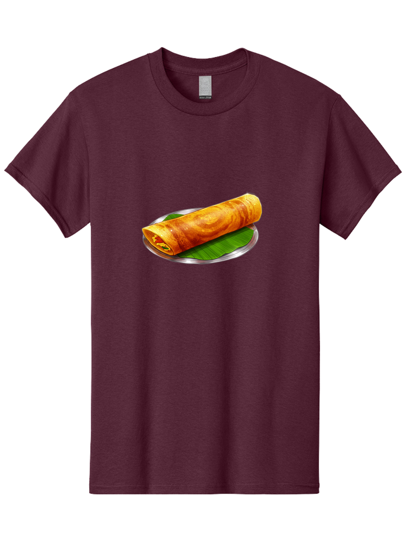 Masala-Dosa-15 Men'S Graphic Tee, 100% Cotton, Comfortable Casual Summer Wear, Machine Washable, Indian Cuisine, South Indian Food, Crispy Dosa, Masala Filling, Traditional Breakfast, Street Food, Savory Crepe, Dosa Recipe, Indian Flatbread Baa976