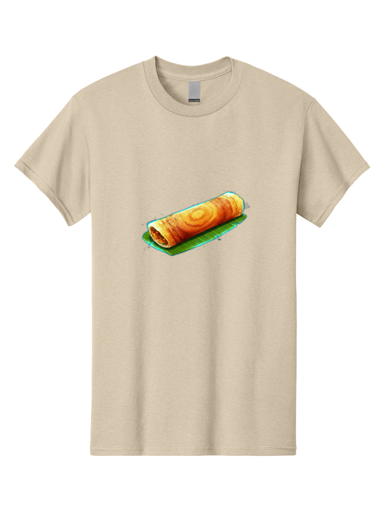 Masala-Dosa-16 Men'S Graphic Tee, 100% Cotton, Comfortable Casual Summer Wear, Machine Washable, South Indian Cuisine, Traditional Breakfast, Masala Dosa, Savory Crepe, Fermented Rice, Crispy Texture, Delicious Food, Indian Street Food Baa977