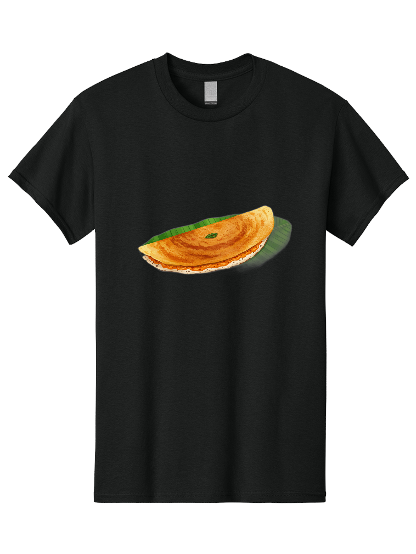 Masala-Dosa-3 Men'S Graphic Tee, 100% Cotton, Comfortable Casual Summer Wear, Machine Washable, South Indian Cuisine, Traditional Breakfast, Masala Dosa, Crispy Crepe, Savory Filling, Spicy Potato, Fermented Rice, Lentil Batter, Baa981