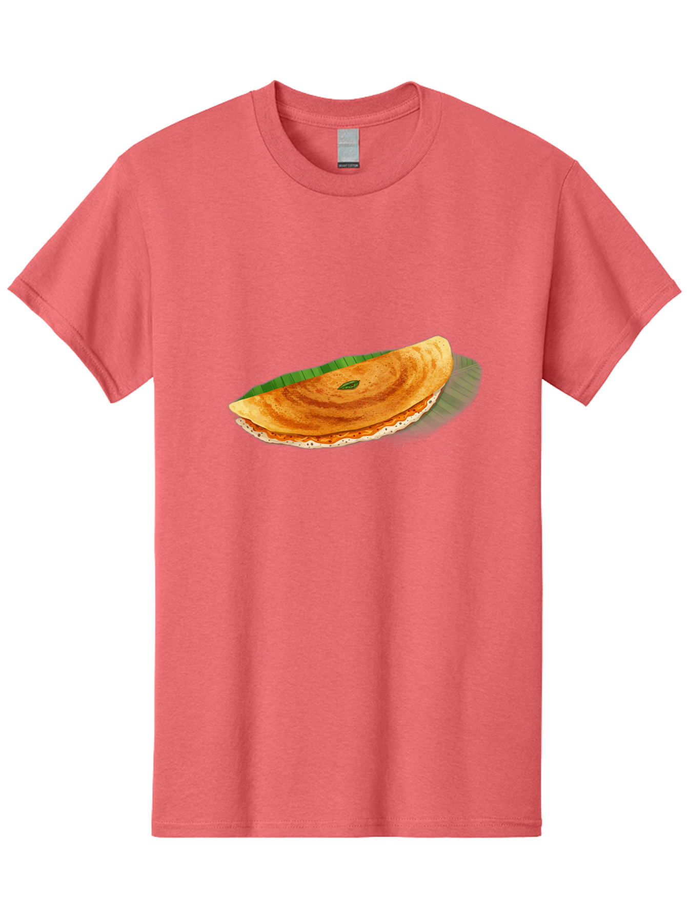 Masala-Dosa-3 Men'S Graphic Tee, 100% Cotton, Comfortable Casual Summer Wear, Machine Washable, South Indian Cuisine, Traditional Breakfast, Masala Dosa, Crispy Crepe, Savory Filling, Spicy Potato, Fermented Rice, Lentil Batter, Baa981