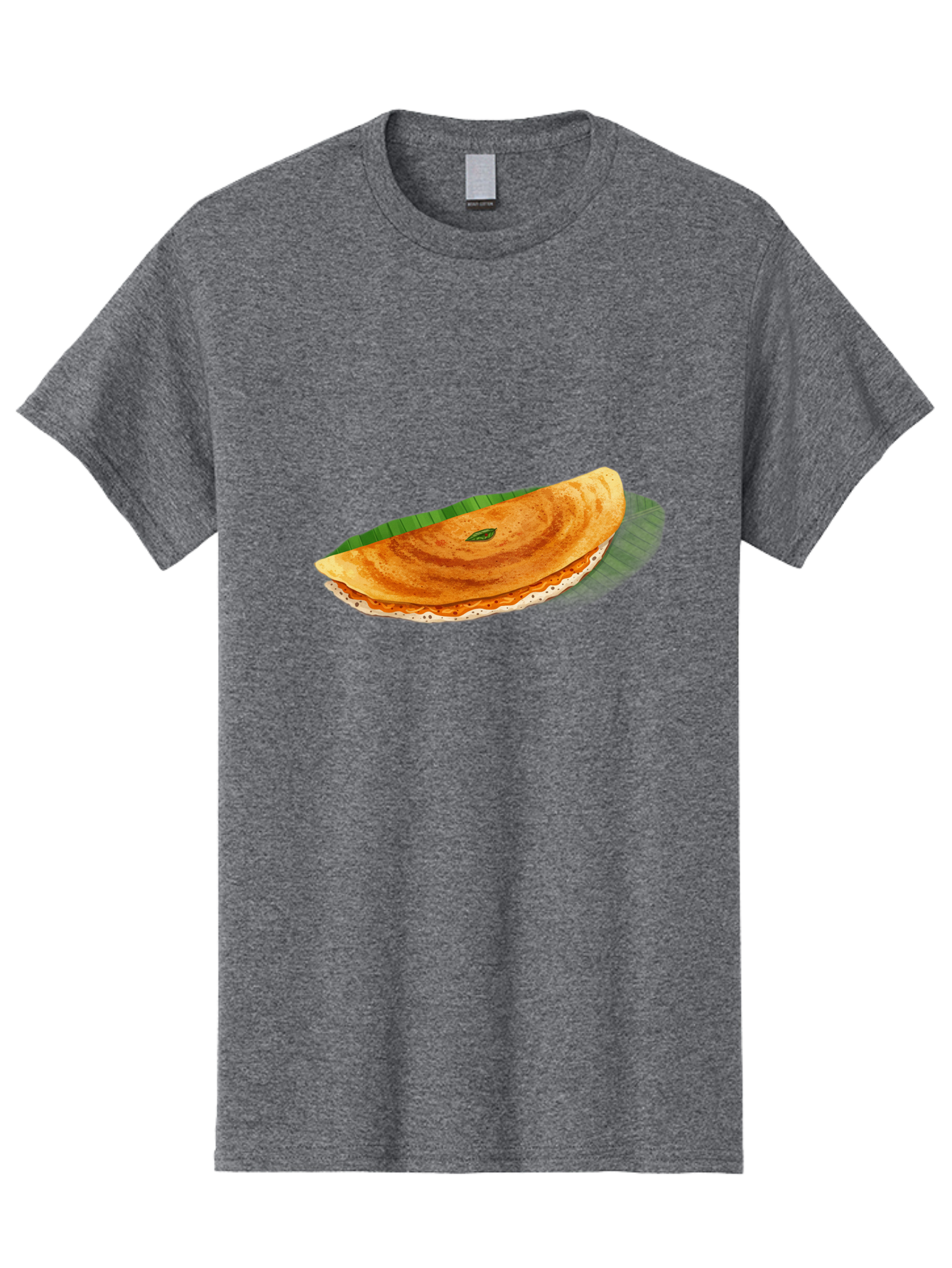 Masala-Dosa-3 Men'S Graphic Tee, 100% Cotton, Comfortable Casual Summer Wear, Machine Washable, South Indian Cuisine, Traditional Breakfast, Masala Dosa, Crispy Crepe, Savory Filling, Spicy Potato, Fermented Rice, Lentil Batter, Baa981