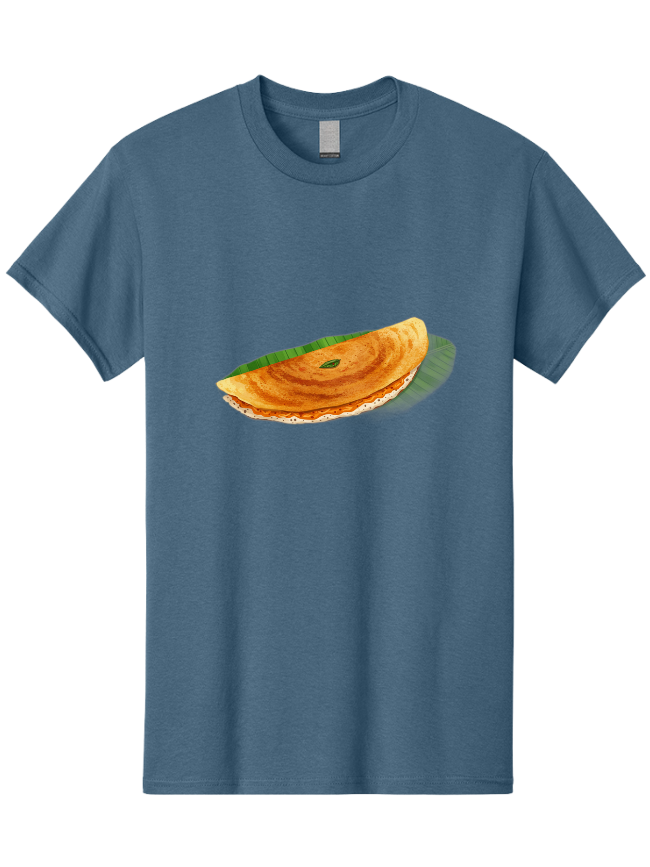 Masala-Dosa-3 Men'S Graphic Tee, 100% Cotton, Comfortable Casual Summer Wear, Machine Washable, South Indian Cuisine, Traditional Breakfast, Masala Dosa, Crispy Crepe, Savory Filling, Spicy Potato, Fermented Rice, Lentil Batter, Baa981