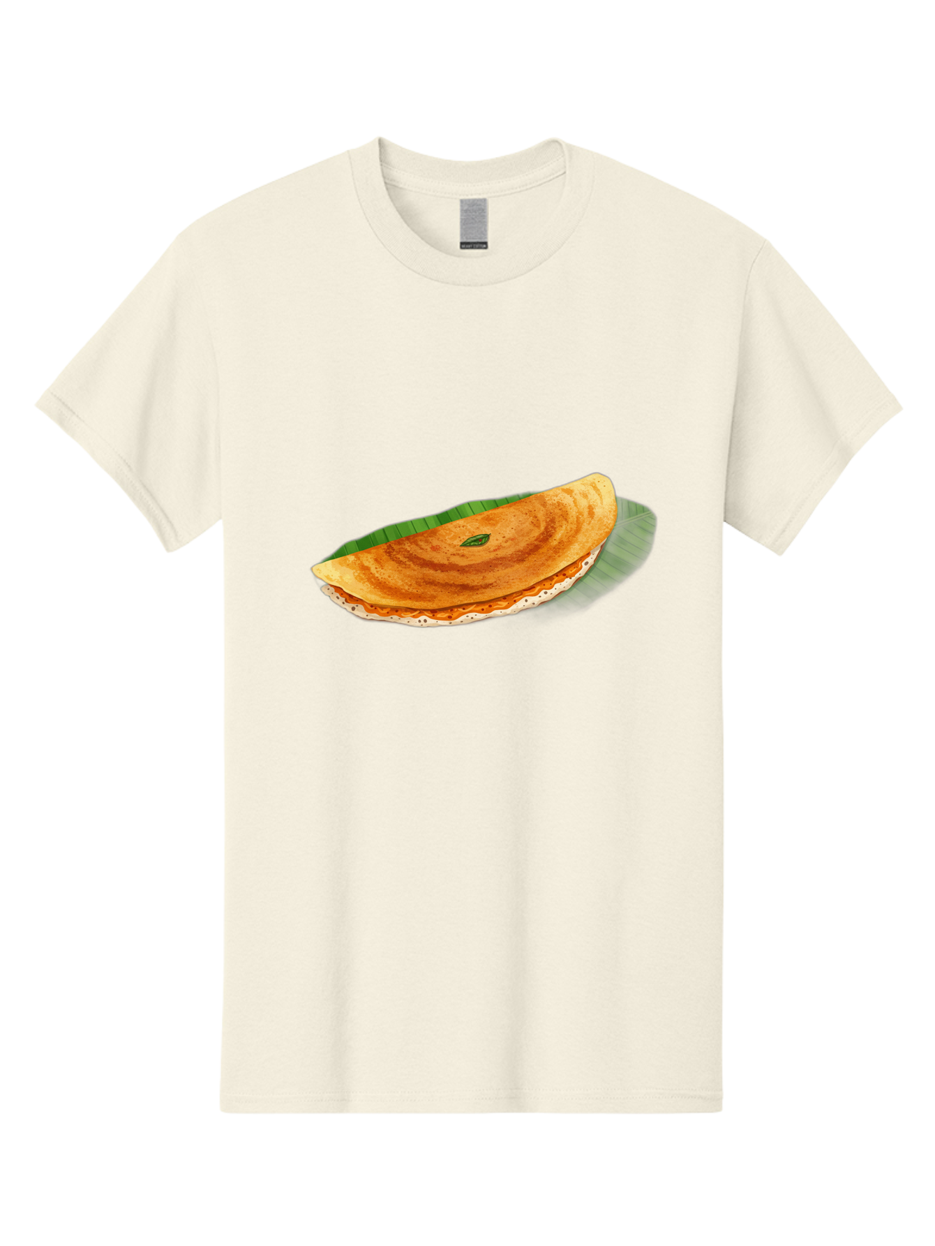 Masala-Dosa-3 Men'S Graphic Tee, 100% Cotton, Comfortable Casual Summer Wear, Machine Washable, South Indian Cuisine, Traditional Breakfast, Masala Dosa, Crispy Crepe, Savory Filling, Spicy Potato, Fermented Rice, Lentil Batter, Baa981