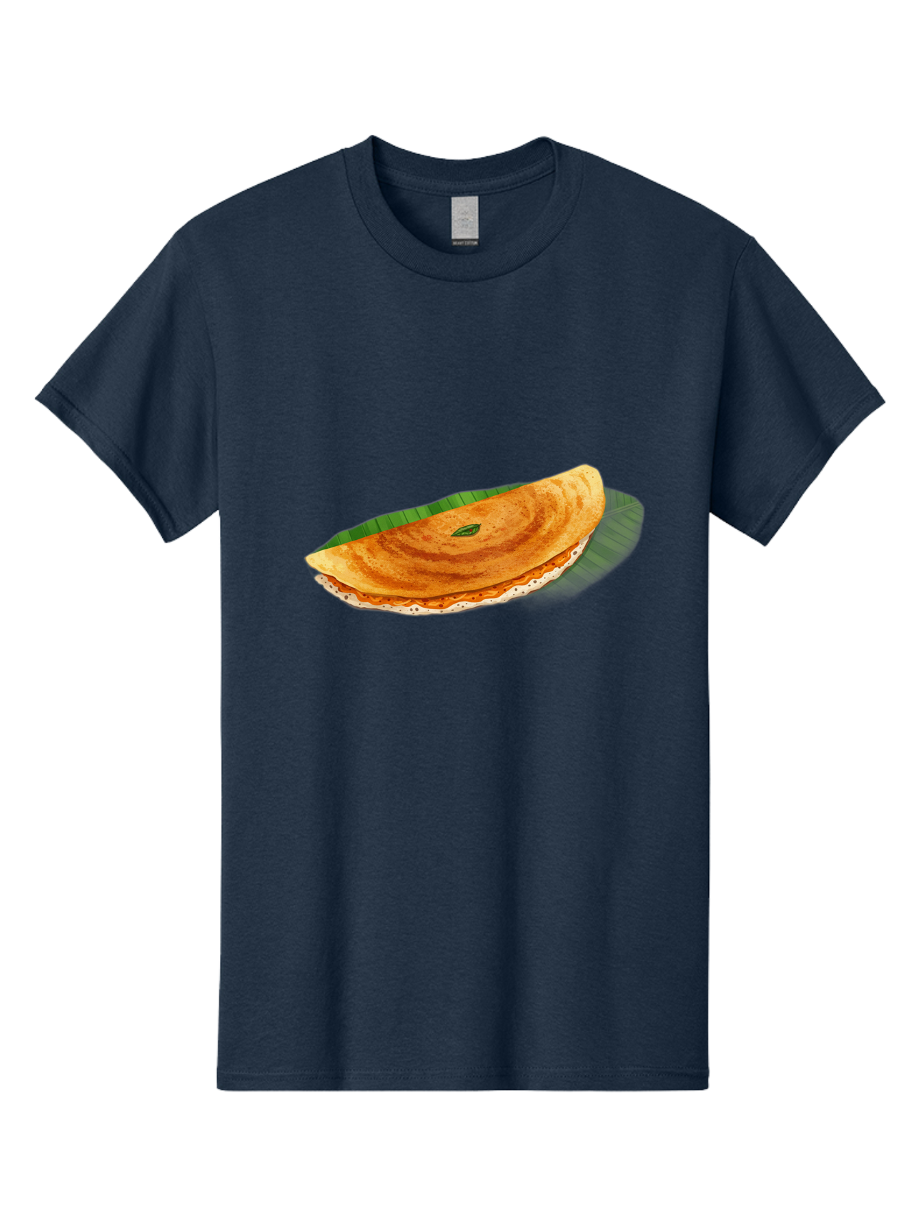Masala-Dosa-3 Men'S Graphic Tee, 100% Cotton, Comfortable Casual Summer Wear, Machine Washable, South Indian Cuisine, Traditional Breakfast, Masala Dosa, Crispy Crepe, Savory Filling, Spicy Potato, Fermented Rice, Lentil Batter, Baa981