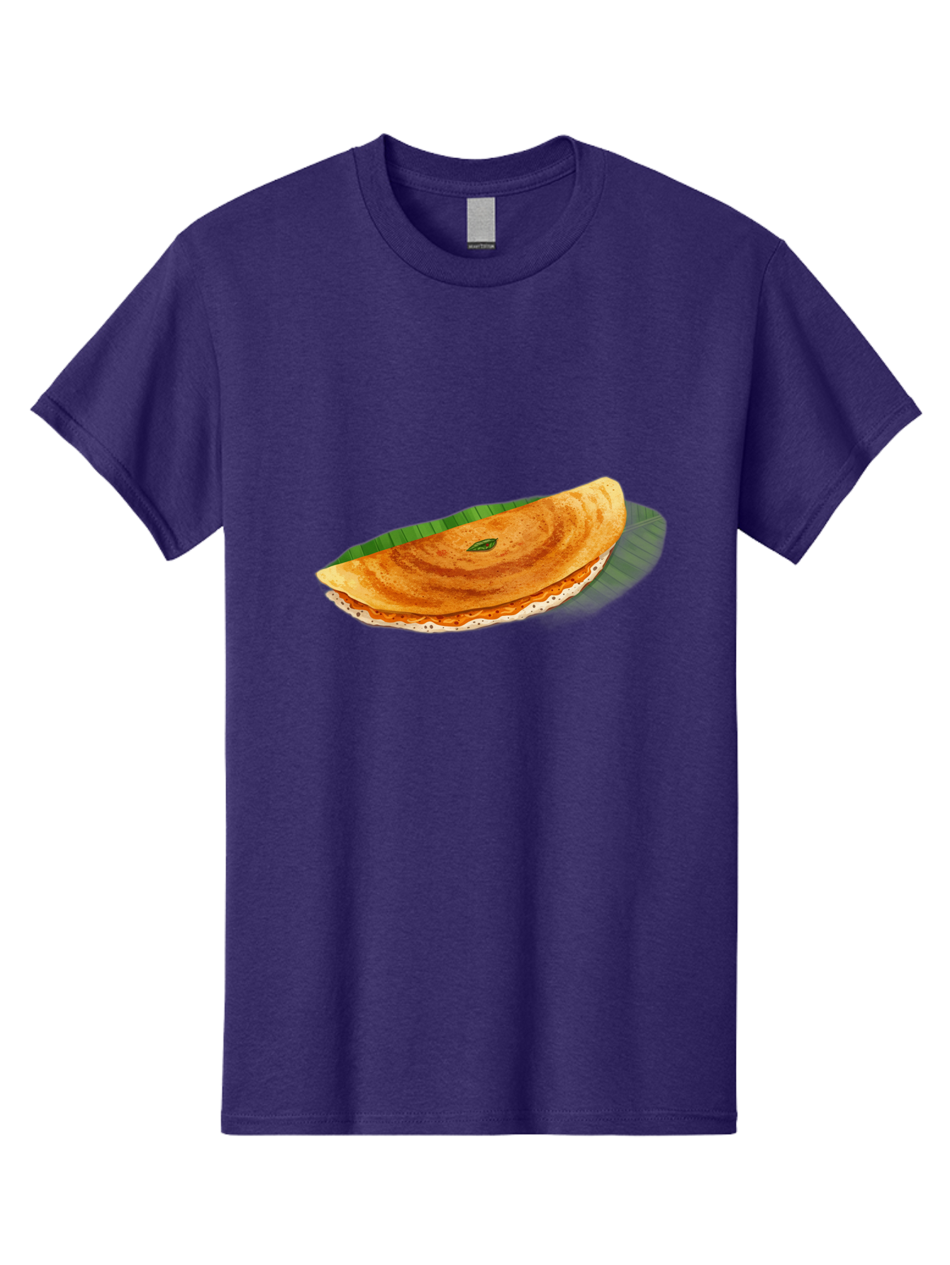 Masala-Dosa-3 Men'S Graphic Tee, 100% Cotton, Comfortable Casual Summer Wear, Machine Washable, South Indian Cuisine, Traditional Breakfast, Masala Dosa, Crispy Crepe, Savory Filling, Spicy Potato, Fermented Rice, Lentil Batter, Baa981