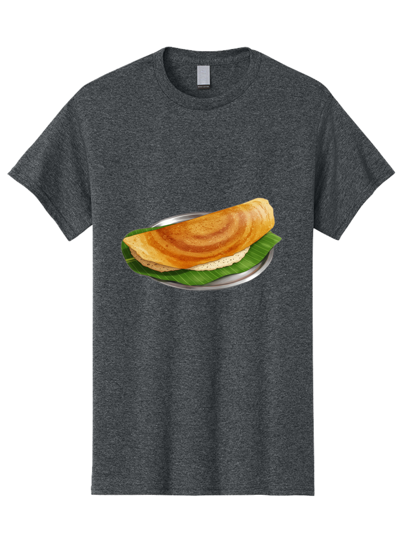 Masala-Dosa-4 Men'S Graphic Tee, 100% Cotton, Comfortable Casual Summer Wear, Machine Washable, Indian Cuisine, South Indian Food, Fermented Crepe, Dosa Recipe, Traditional Breakfast, Crispy Dosa, Savory Dish, South Asian Delicacy, Baa982