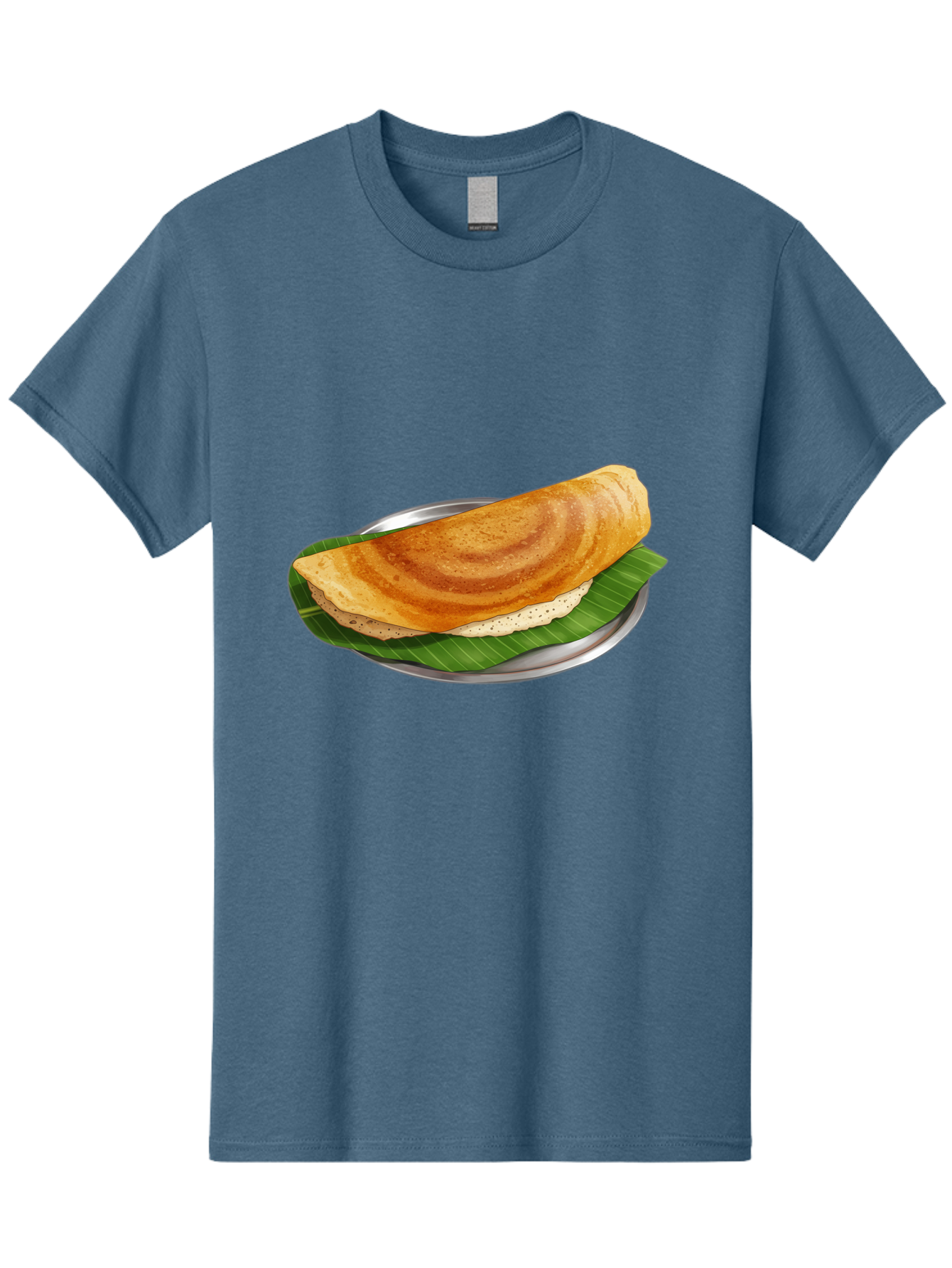 Masala-Dosa-4 Men'S Graphic Tee, 100% Cotton, Comfortable Casual Summer Wear, Machine Washable, Indian Cuisine, South Indian Food, Fermented Crepe, Dosa Recipe, Traditional Breakfast, Crispy Dosa, Savory Dish, South Asian Delicacy, Baa982