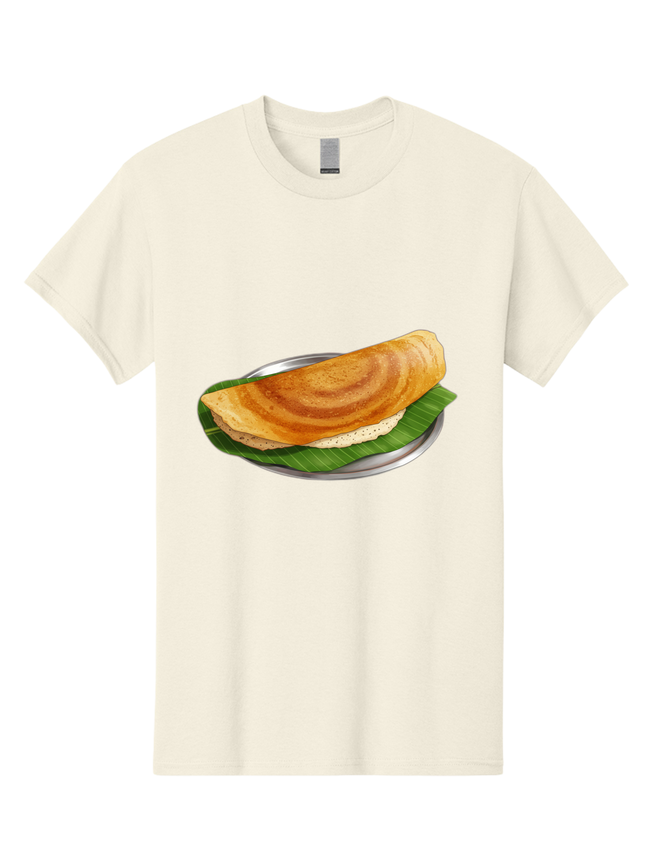 Masala-Dosa-4 Men'S Graphic Tee, 100% Cotton, Comfortable Casual Summer Wear, Machine Washable, Indian Cuisine, South Indian Food, Fermented Crepe, Dosa Recipe, Traditional Breakfast, Crispy Dosa, Savory Dish, South Asian Delicacy, Baa982