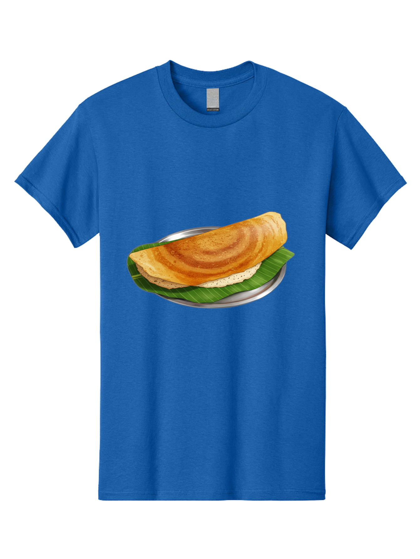 Masala-Dosa-4 Men'S Graphic Tee, 100% Cotton, Comfortable Casual Summer Wear, Machine Washable, Indian Cuisine, South Indian Food, Fermented Crepe, Dosa Recipe, Traditional Breakfast, Crispy Dosa, Savory Dish, South Asian Delicacy, Baa982