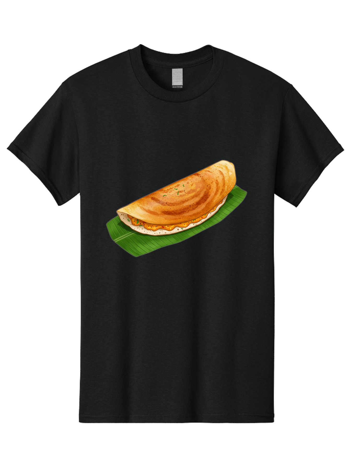 Masala-Dosa-5 Men'S Graphic Tee, 100% Cotton, Comfortable Casual Summer Wear, Machine Washable, Indian Cuisine, South Indian Food, Dosa Recipe, Masala Dosa, Savory Crepe, Fermented Rice, Savory Filling, Spicy Potato, Breakfast Dish, Baa983