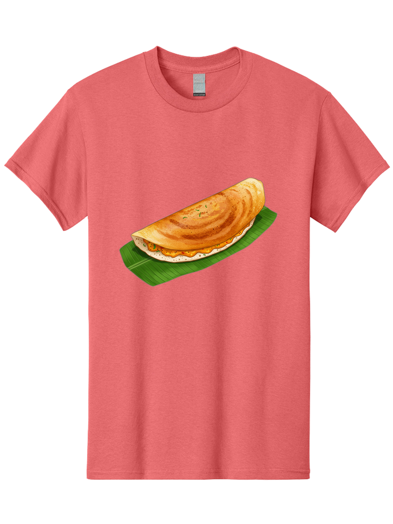 Masala-Dosa-5 Men'S Graphic Tee, 100% Cotton, Comfortable Casual Summer Wear, Machine Washable, Indian Cuisine, South Indian Food, Dosa Recipe, Masala Dosa, Savory Crepe, Fermented Rice, Savory Filling, Spicy Potato, Breakfast Dish, Baa983