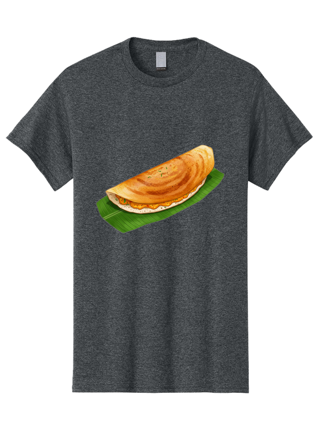 Masala-Dosa-5 Men'S Graphic Tee, 100% Cotton, Comfortable Casual Summer Wear, Machine Washable, Indian Cuisine, South Indian Food, Dosa Recipe, Masala Dosa, Savory Crepe, Fermented Rice, Savory Filling, Spicy Potato, Breakfast Dish, Baa983
