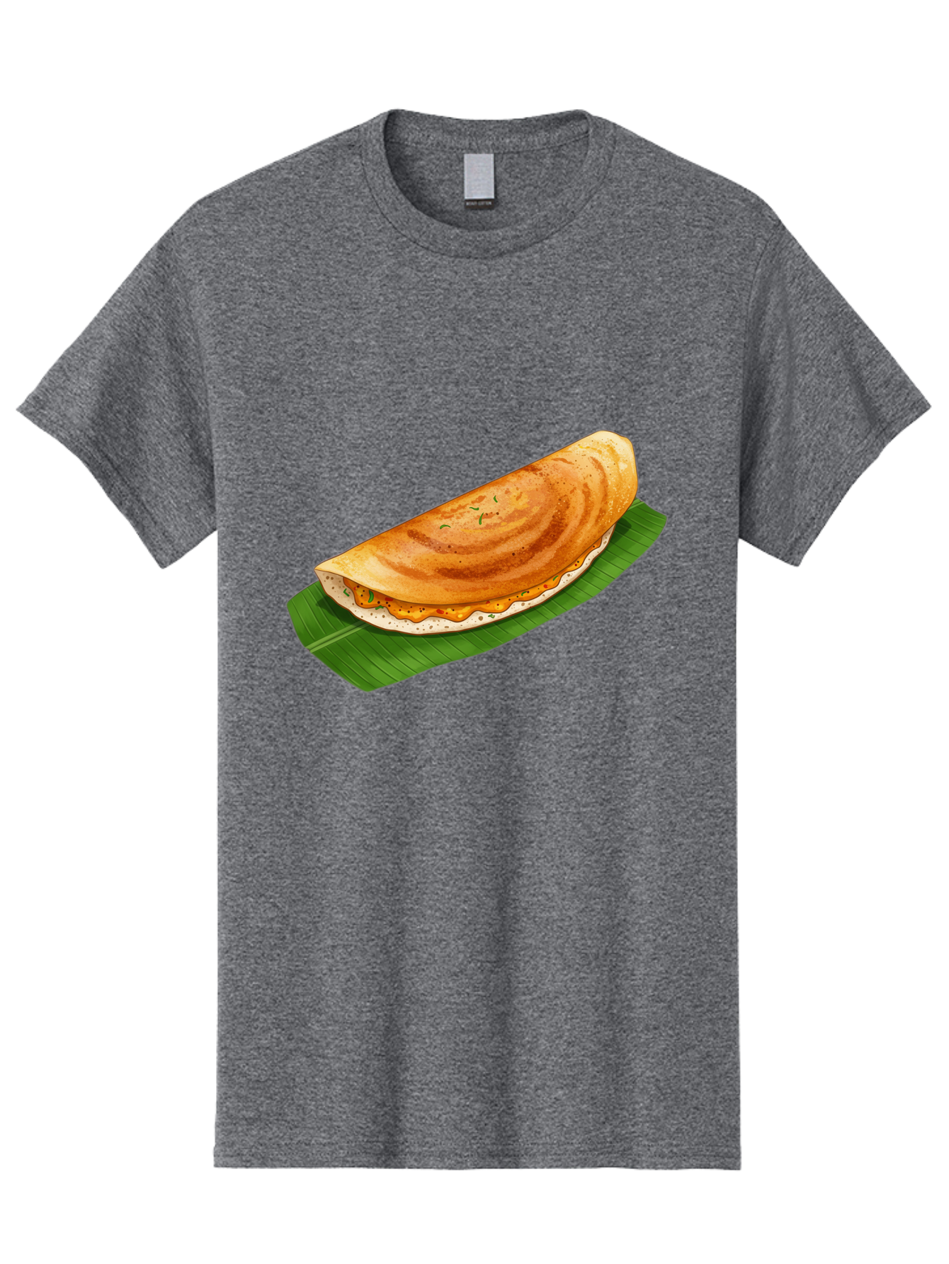 Masala-Dosa-5 Men'S Graphic Tee, 100% Cotton, Comfortable Casual Summer Wear, Machine Washable, Indian Cuisine, South Indian Food, Dosa Recipe, Masala Dosa, Savory Crepe, Fermented Rice, Savory Filling, Spicy Potato, Breakfast Dish, Baa983