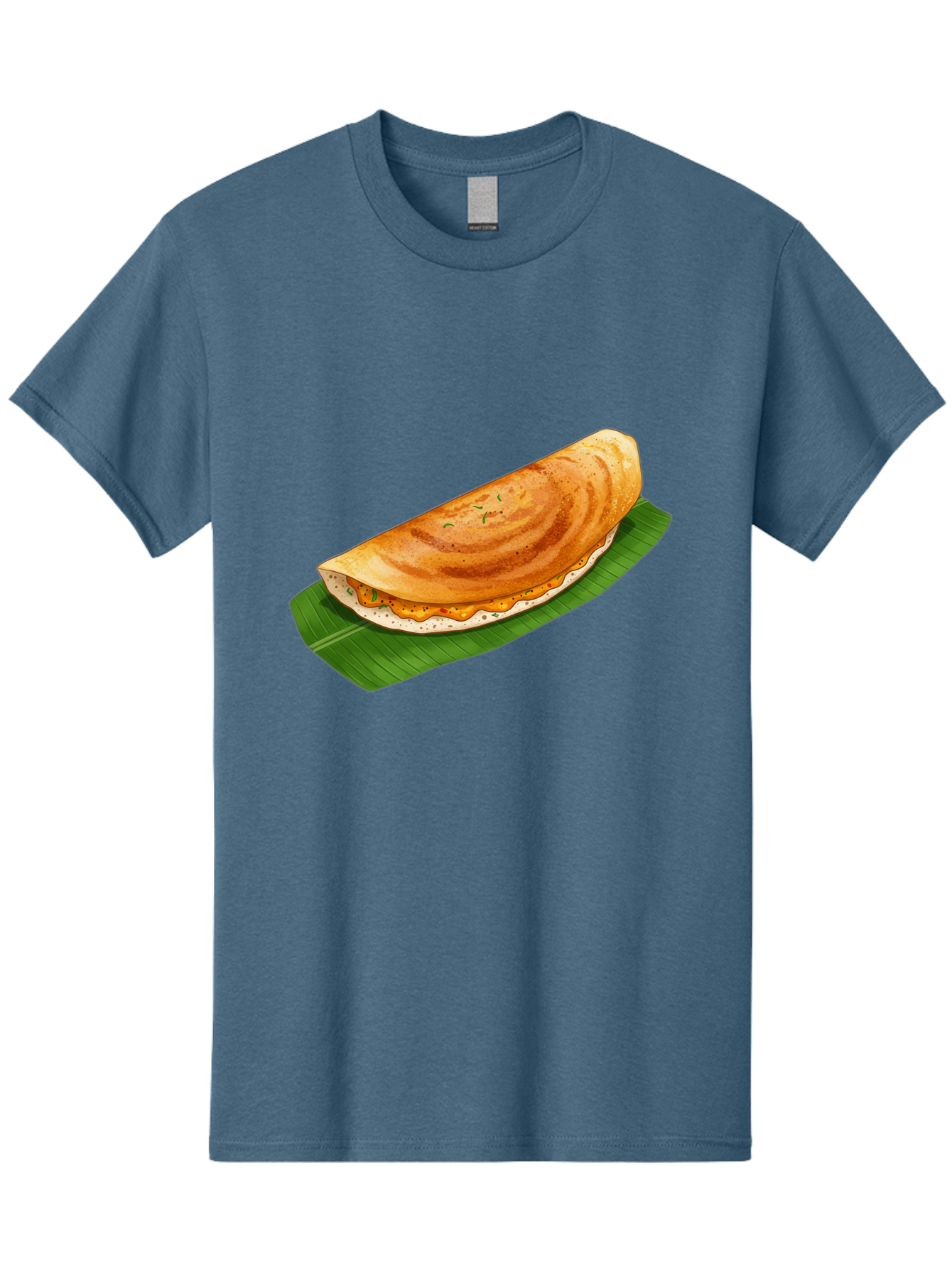Masala-Dosa-5 Men'S Graphic Tee, 100% Cotton, Comfortable Casual Summer Wear, Machine Washable, Indian Cuisine, South Indian Food, Dosa Recipe, Masala Dosa, Savory Crepe, Fermented Rice, Savory Filling, Spicy Potato, Breakfast Dish, Baa983