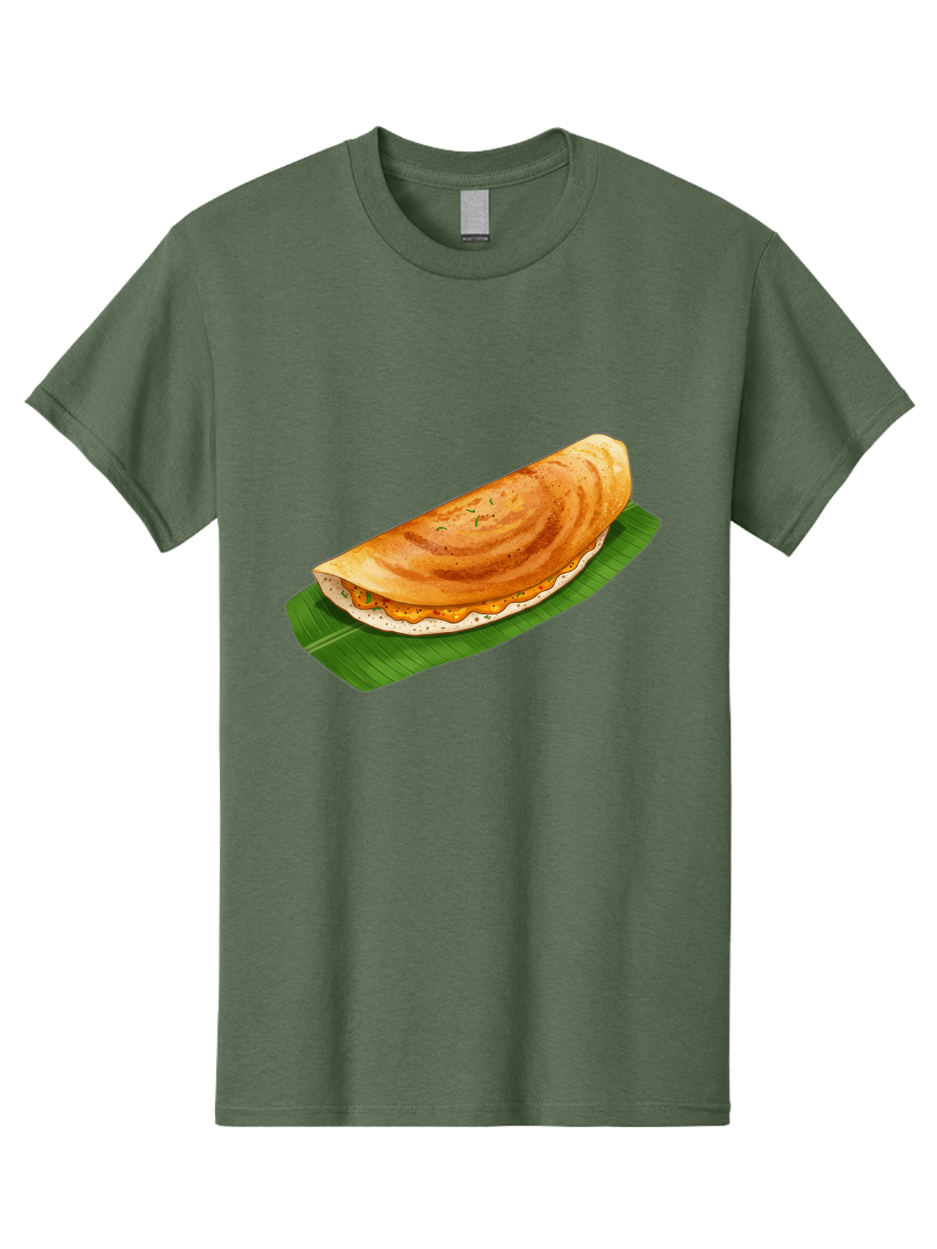 Masala-Dosa-5 Men'S Graphic Tee, 100% Cotton, Comfortable Casual Summer Wear, Machine Washable, Indian Cuisine, South Indian Food, Dosa Recipe, Masala Dosa, Savory Crepe, Fermented Rice, Savory Filling, Spicy Potato, Breakfast Dish, Baa983