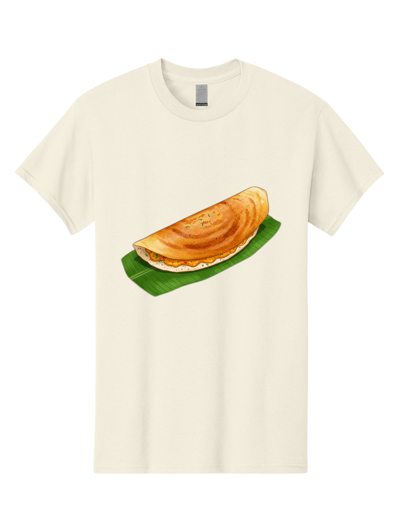 Masala-Dosa-5 Men'S Graphic Tee, 100% Cotton, Comfortable Casual Summer Wear, Machine Washable, Indian Cuisine, South Indian Food, Dosa Recipe, Masala Dosa, Savory Crepe, Fermented Rice, Savory Filling, Spicy Potato, Breakfast Dish, Baa983