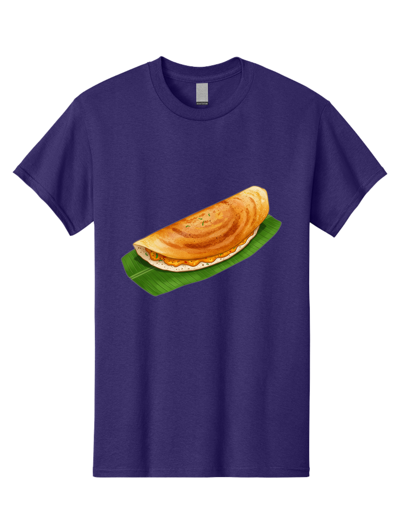 Masala-Dosa-5 Men'S Graphic Tee, 100% Cotton, Comfortable Casual Summer Wear, Machine Washable, Indian Cuisine, South Indian Food, Dosa Recipe, Masala Dosa, Savory Crepe, Fermented Rice, Savory Filling, Spicy Potato, Breakfast Dish, Baa983