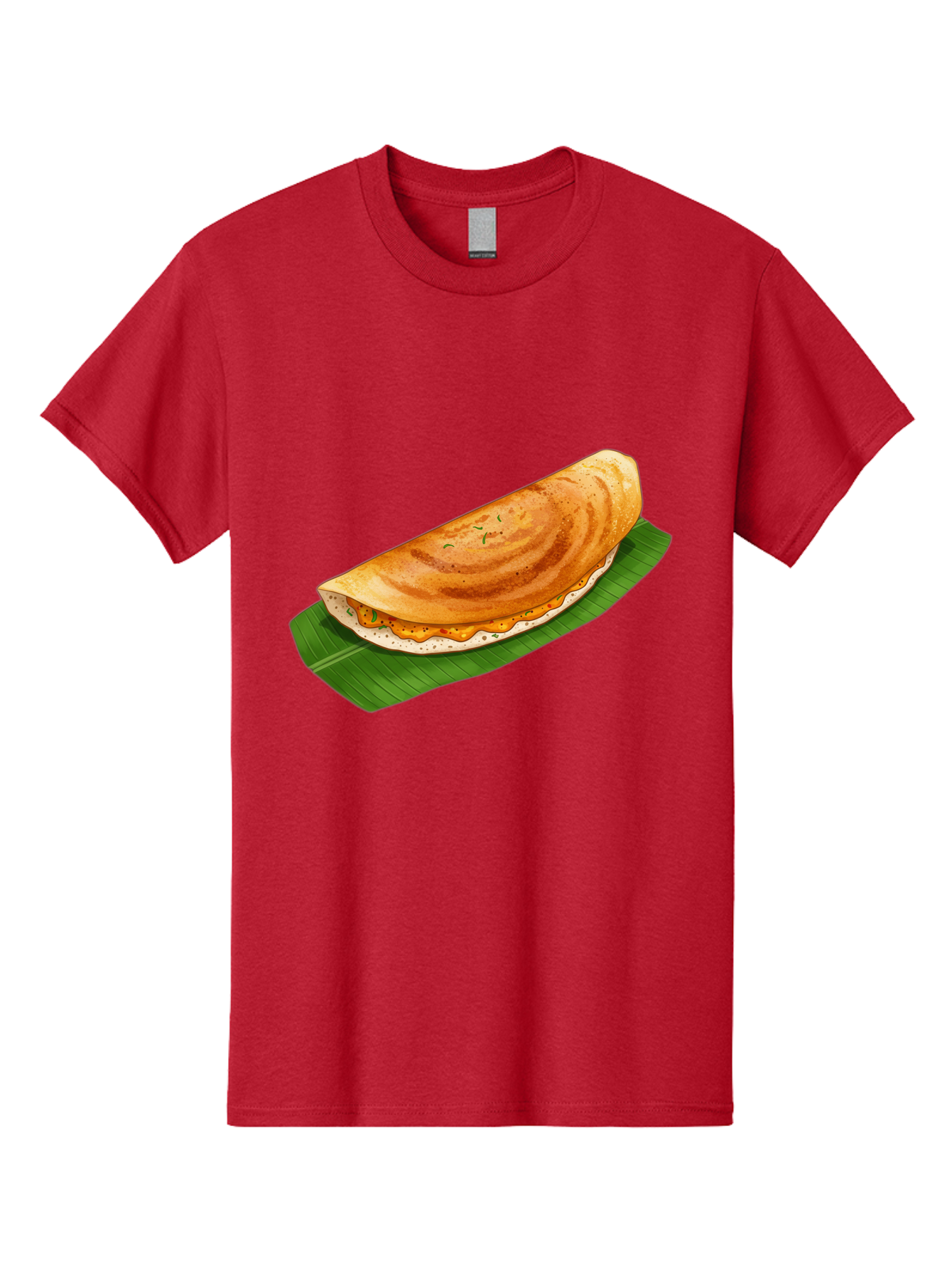 Masala-Dosa-5 Men'S Graphic Tee, 100% Cotton, Comfortable Casual Summer Wear, Machine Washable, Indian Cuisine, South Indian Food, Dosa Recipe, Masala Dosa, Savory Crepe, Fermented Rice, Savory Filling, Spicy Potato, Breakfast Dish, Baa983
