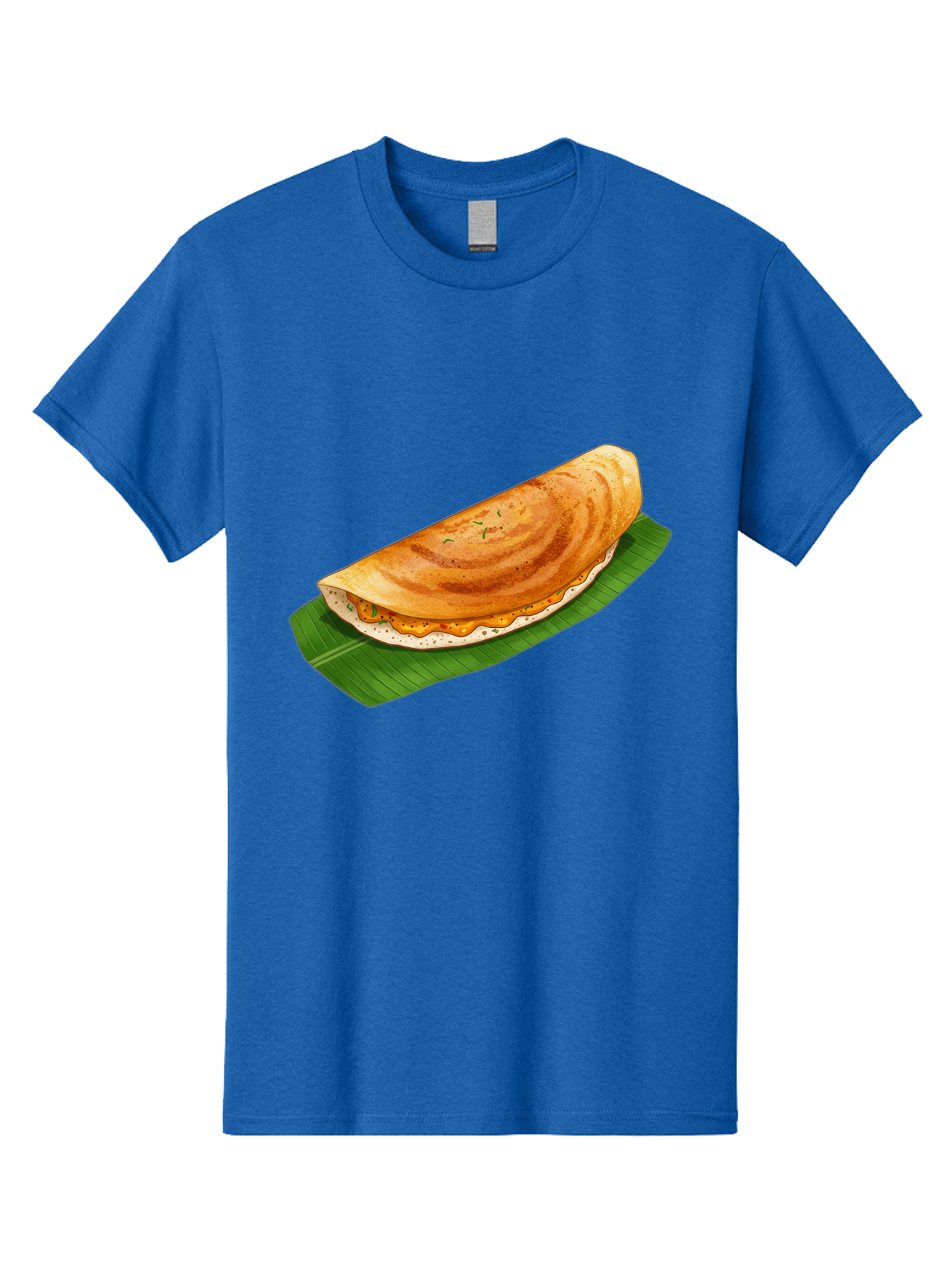 Masala-Dosa-5 Men'S Graphic Tee, 100% Cotton, Comfortable Casual Summer Wear, Machine Washable, Indian Cuisine, South Indian Food, Dosa Recipe, Masala Dosa, Savory Crepe, Fermented Rice, Savory Filling, Spicy Potato, Breakfast Dish, Baa983