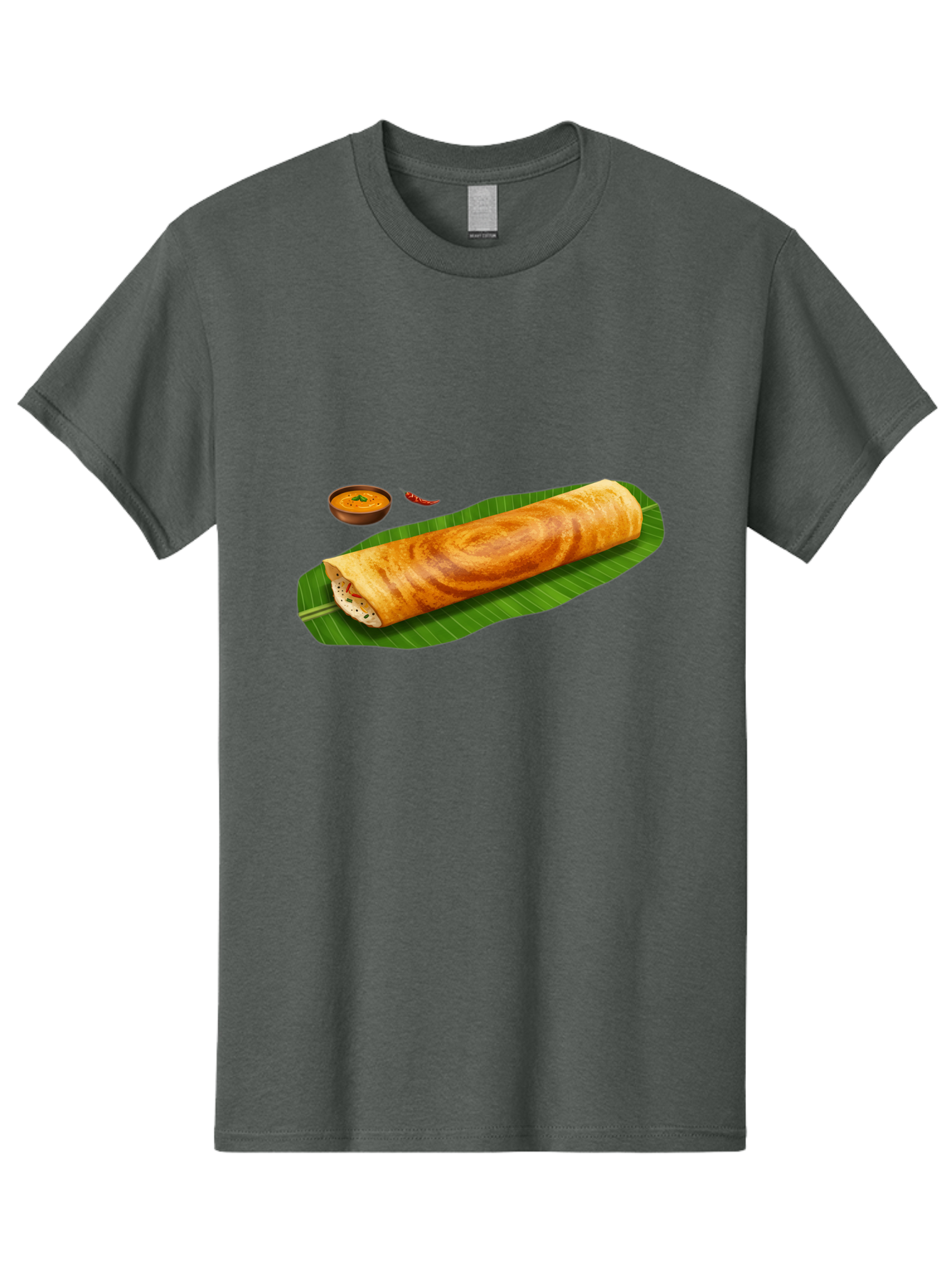 Masala-Dosa-7 Men'S Graphic Tee, 100% Cotton, Comfortable Casual Summer Wear, Machine Washable, South Indian Cuisine, Crispy Dosa, Masala Filling, Spiced Potatoes, Chutney, Traditional Food, Indian Breakfast, Dosa Recipe, Vegetarian Dish Baa985