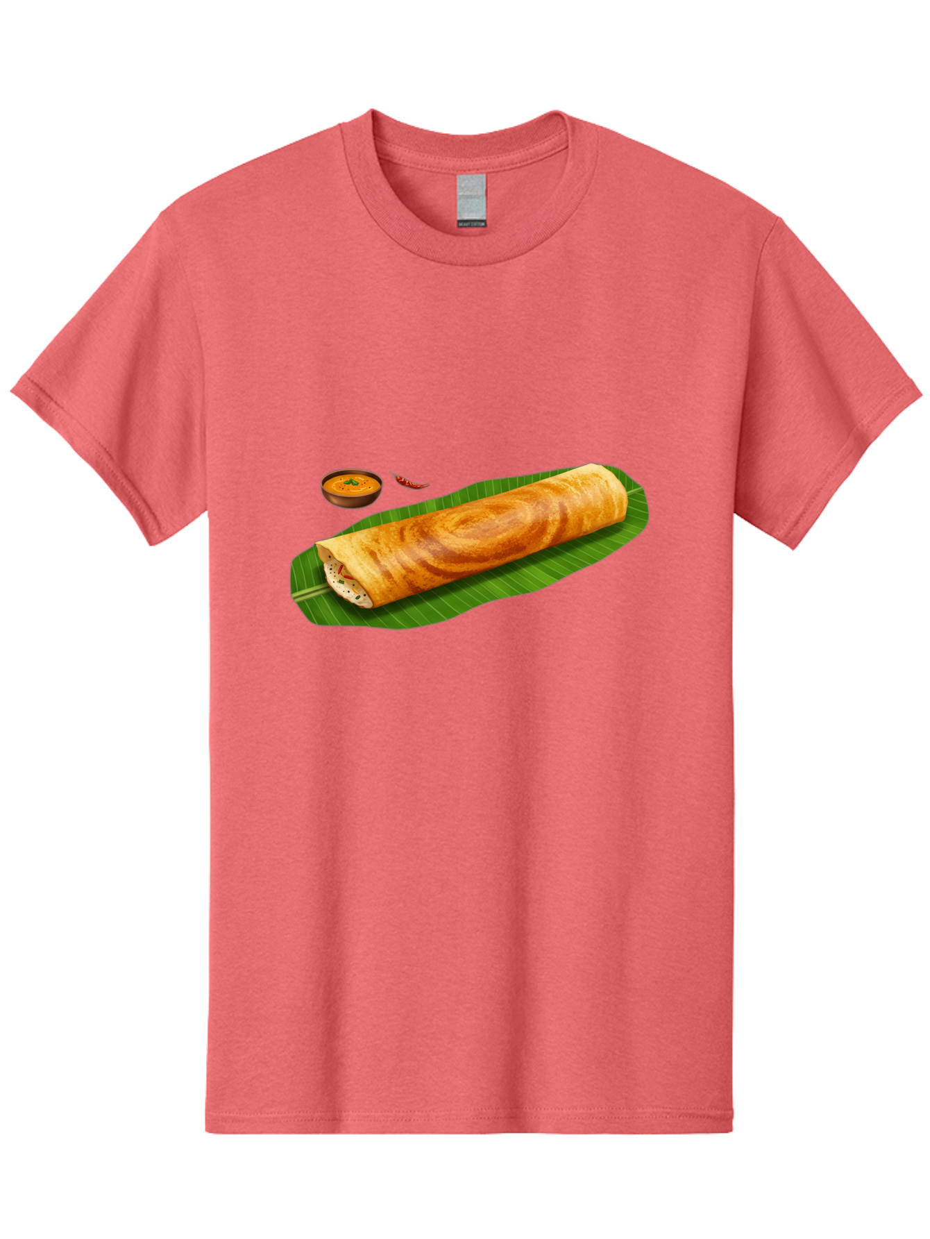 Masala-Dosa-7 Men'S Graphic Tee, 100% Cotton, Comfortable Casual Summer Wear, Machine Washable, South Indian Cuisine, Crispy Dosa, Masala Filling, Spiced Potatoes, Chutney, Traditional Food, Indian Breakfast, Dosa Recipe, Vegetarian Dish Baa985