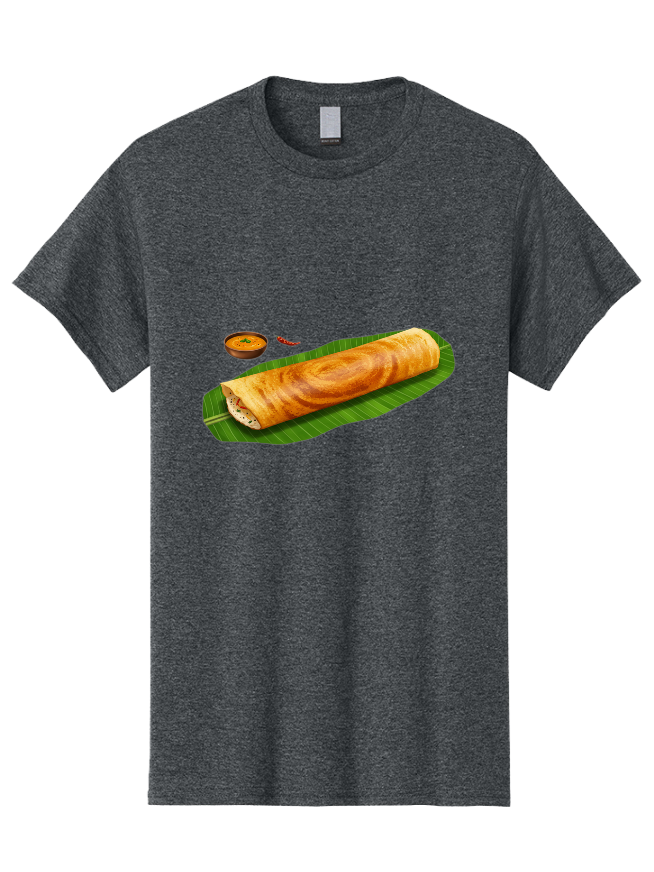 Masala-Dosa-7 Men'S Graphic Tee, 100% Cotton, Comfortable Casual Summer Wear, Machine Washable, South Indian Cuisine, Crispy Dosa, Masala Filling, Spiced Potatoes, Chutney, Traditional Food, Indian Breakfast, Dosa Recipe, Vegetarian Dish Baa985