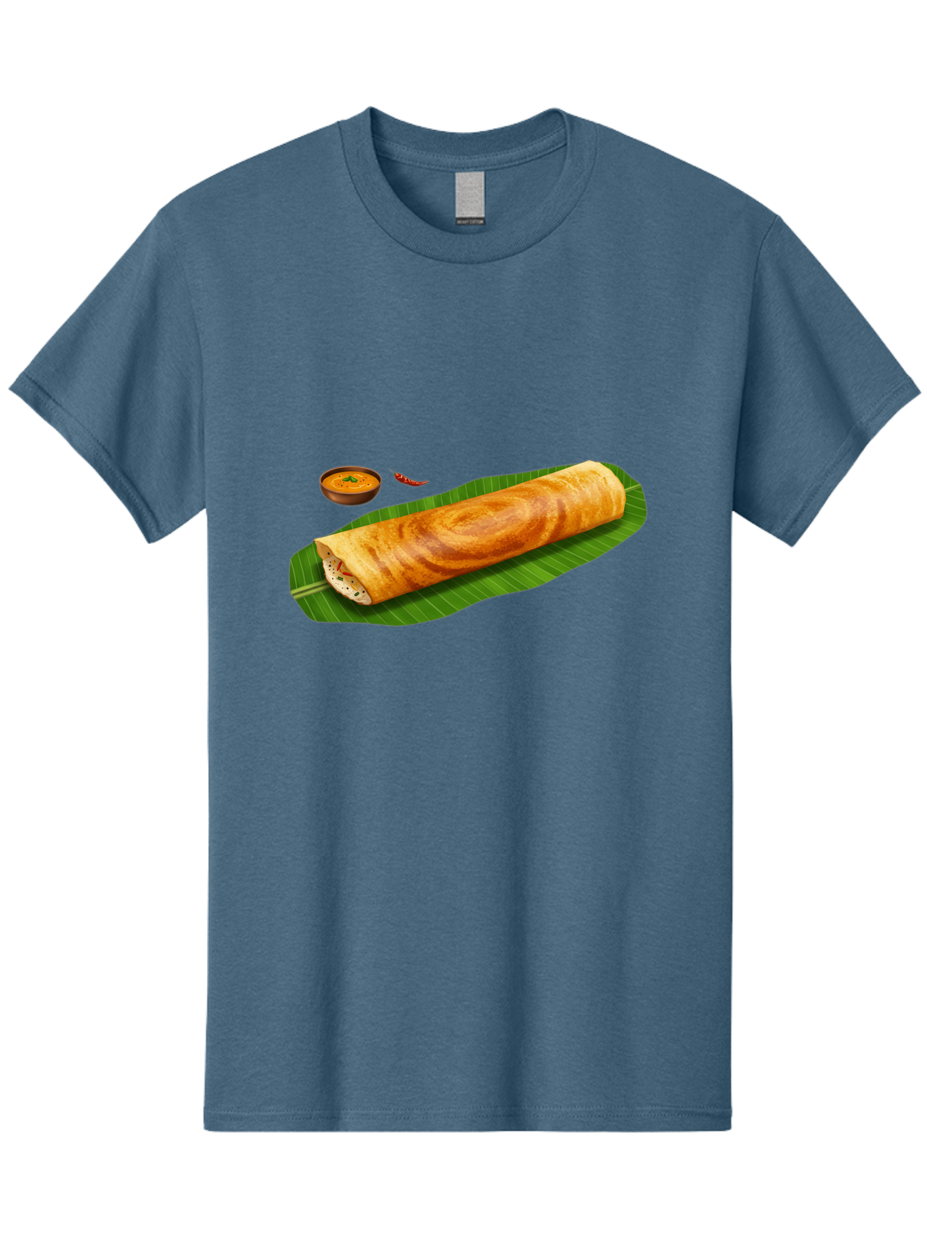 Masala-Dosa-7 Men'S Graphic Tee, 100% Cotton, Comfortable Casual Summer Wear, Machine Washable, South Indian Cuisine, Crispy Dosa, Masala Filling, Spiced Potatoes, Chutney, Traditional Food, Indian Breakfast, Dosa Recipe, Vegetarian Dish Baa985