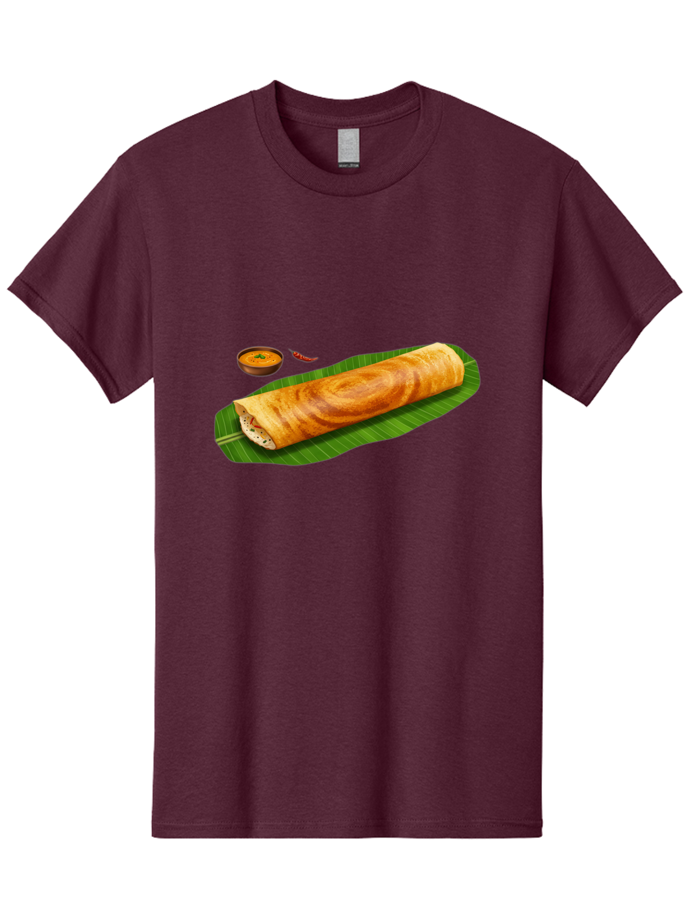 Masala-Dosa-7 Men'S Graphic Tee, 100% Cotton, Comfortable Casual Summer Wear, Machine Washable, South Indian Cuisine, Crispy Dosa, Masala Filling, Spiced Potatoes, Chutney, Traditional Food, Indian Breakfast, Dosa Recipe, Vegetarian Dish Baa985