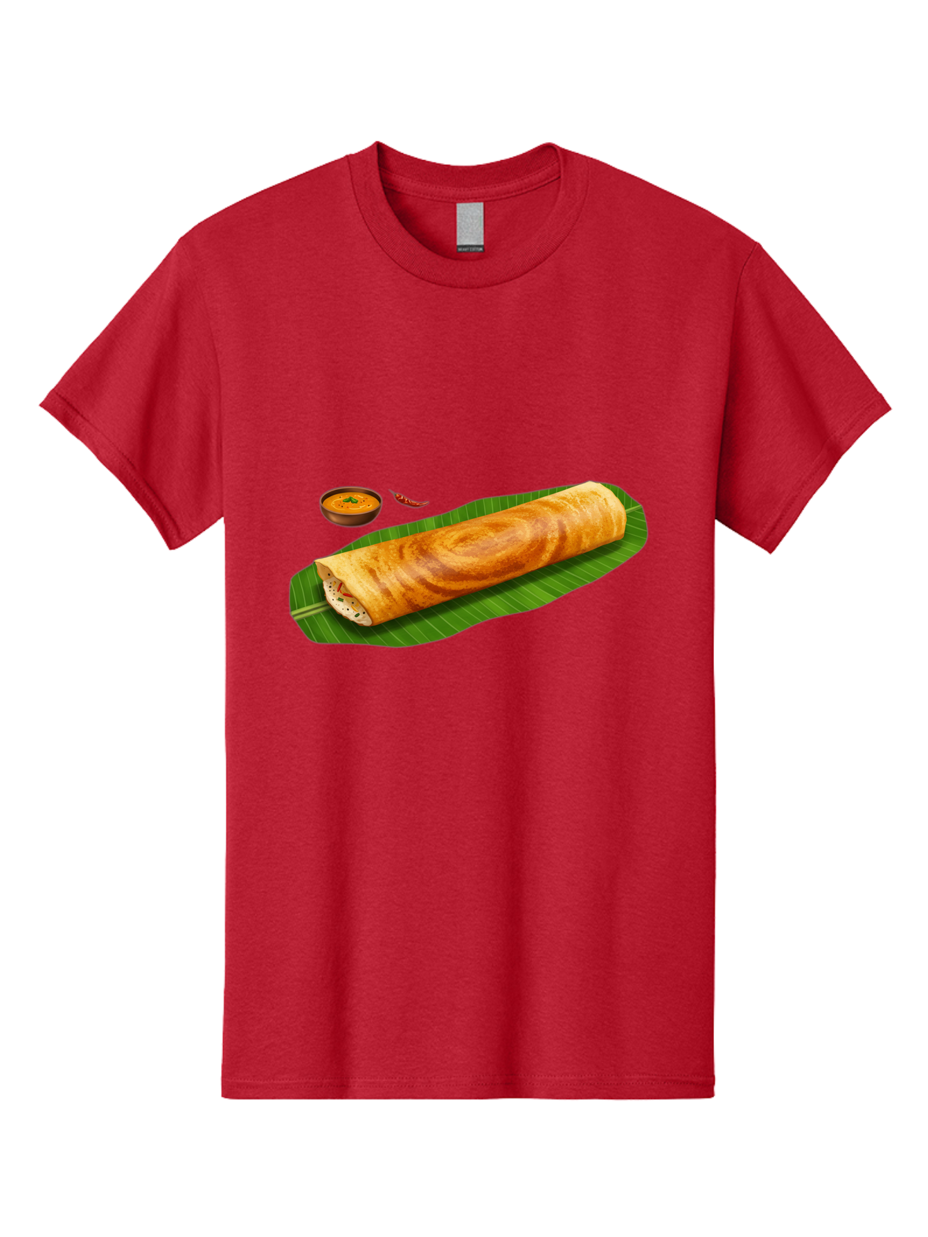 Masala-Dosa-7 Men'S Graphic Tee, 100% Cotton, Comfortable Casual Summer Wear, Machine Washable, South Indian Cuisine, Crispy Dosa, Masala Filling, Spiced Potatoes, Chutney, Traditional Food, Indian Breakfast, Dosa Recipe, Vegetarian Dish Baa985