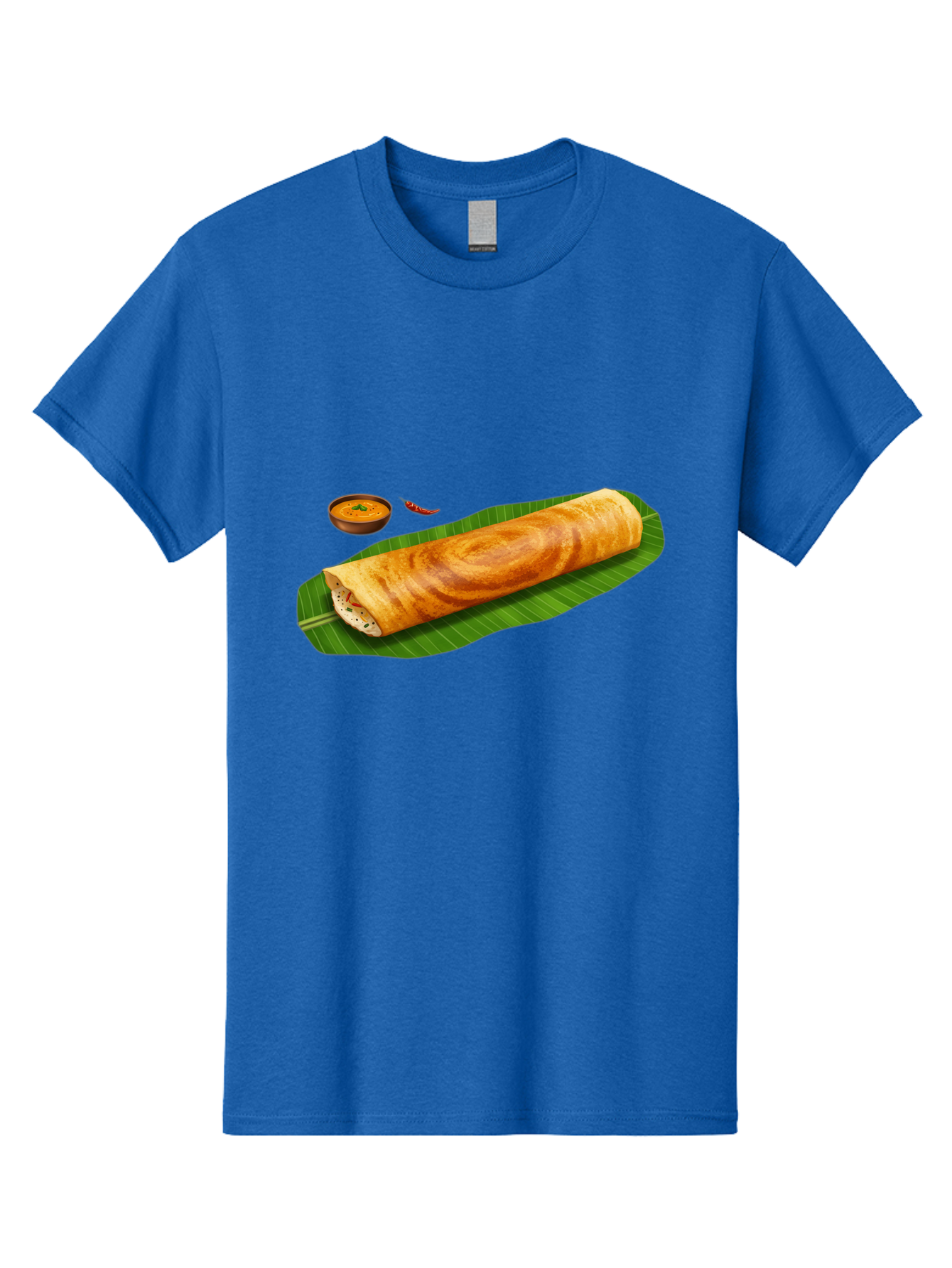 Masala-Dosa-7 Men'S Graphic Tee, 100% Cotton, Comfortable Casual Summer Wear, Machine Washable, South Indian Cuisine, Crispy Dosa, Masala Filling, Spiced Potatoes, Chutney, Traditional Food, Indian Breakfast, Dosa Recipe, Vegetarian Dish Baa985