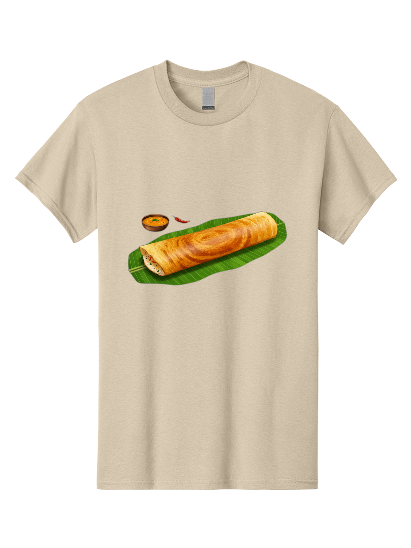 Masala-Dosa-7 Men'S Graphic Tee, 100% Cotton, Comfortable Casual Summer Wear, Machine Washable, South Indian Cuisine, Crispy Dosa, Masala Filling, Spiced Potatoes, Chutney, Traditional Food, Indian Breakfast, Dosa Recipe, Vegetarian Dish Baa985