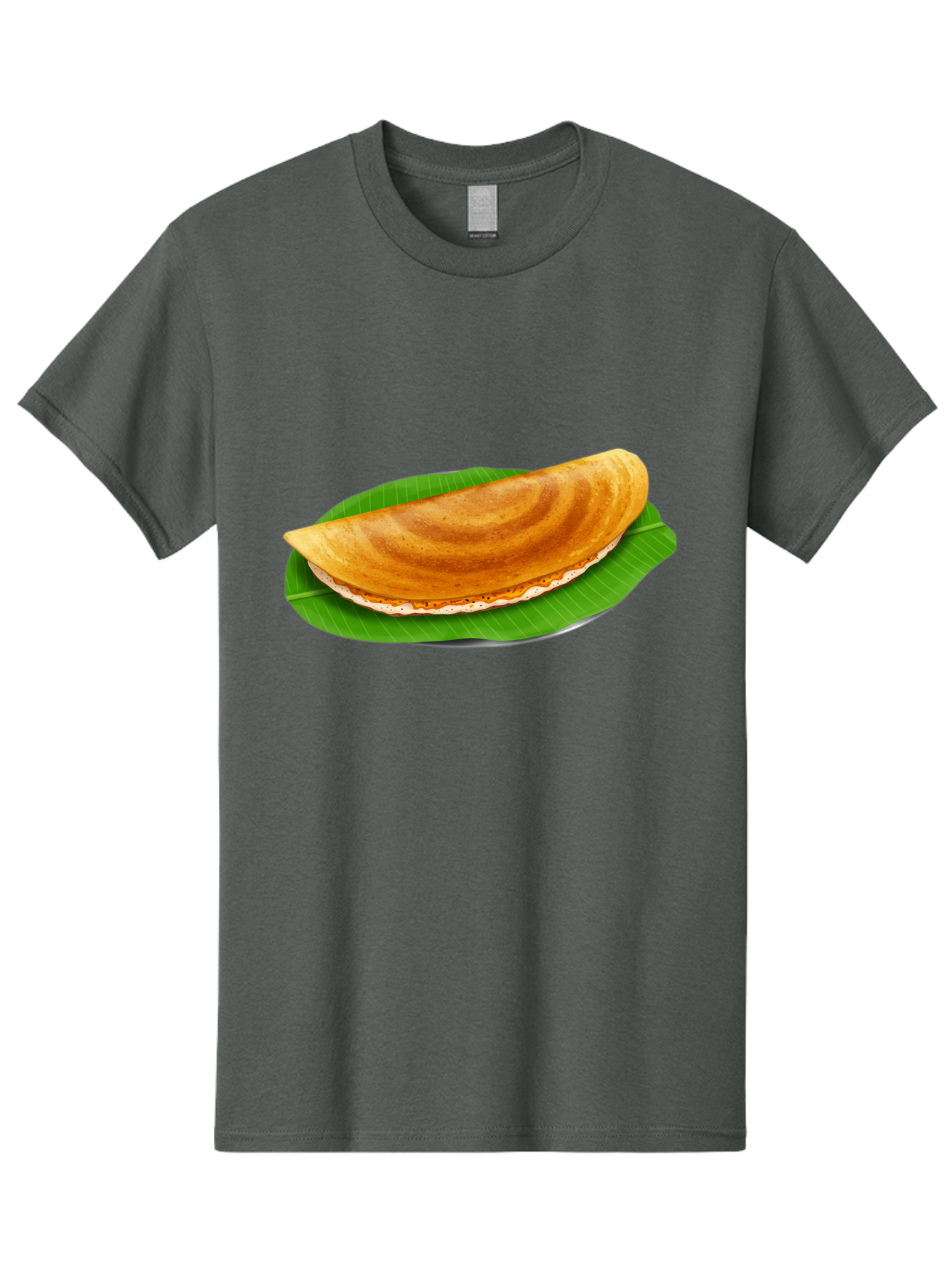 Masoori-Dosa Men'S Graphic Tee, 100% Cotton, Comfortable Casual Summer Wear, Machine Washable, Crispy Dosa, Indian Cuisine, South Indian Food, Traditional Breakfast, Fermented Rice And Lentil Crepe, Masoori Dosa Baa990