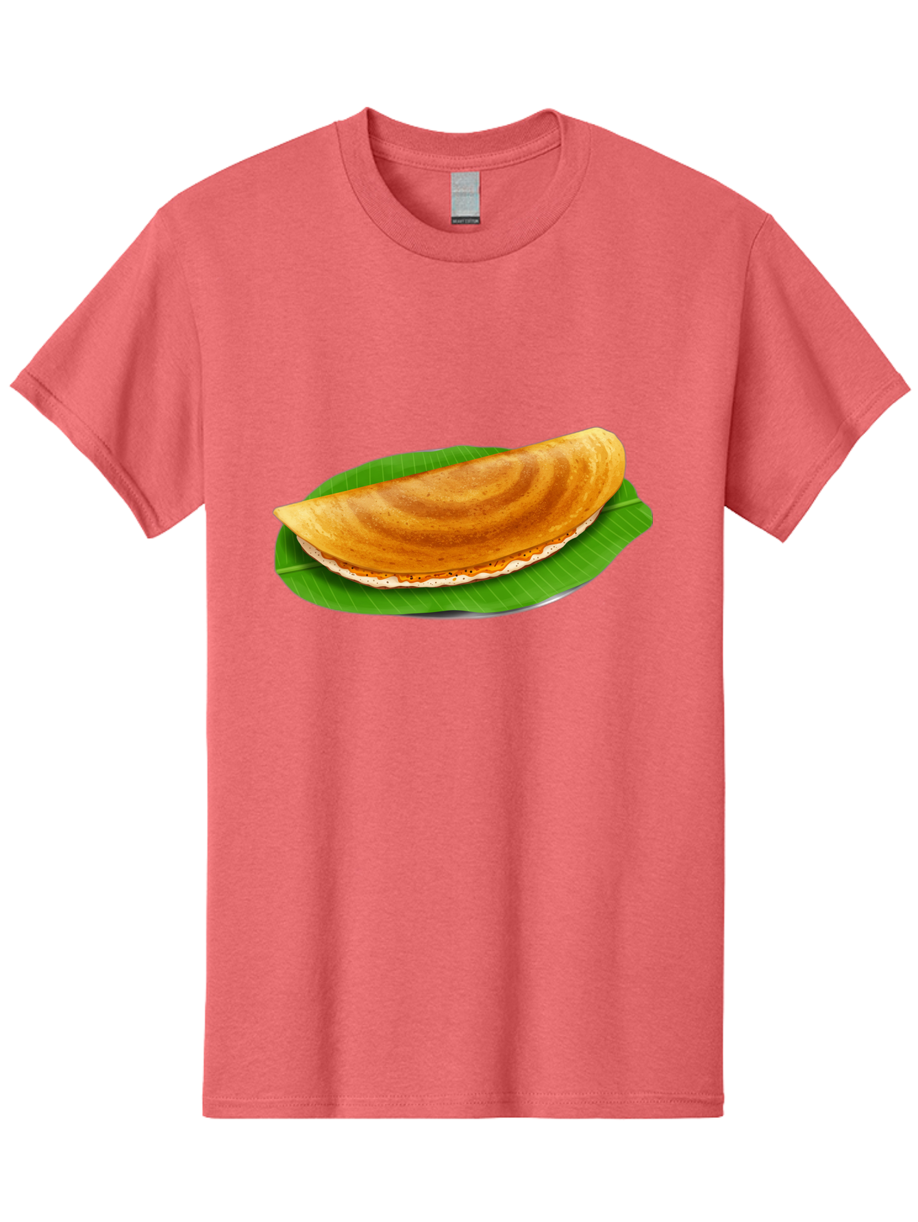 Masoori-Dosa Men'S Graphic Tee, 100% Cotton, Comfortable Casual Summer Wear, Machine Washable, Crispy Dosa, Indian Cuisine, South Indian Food, Traditional Breakfast, Fermented Rice And Lentil Crepe, Masoori Dosa Baa990