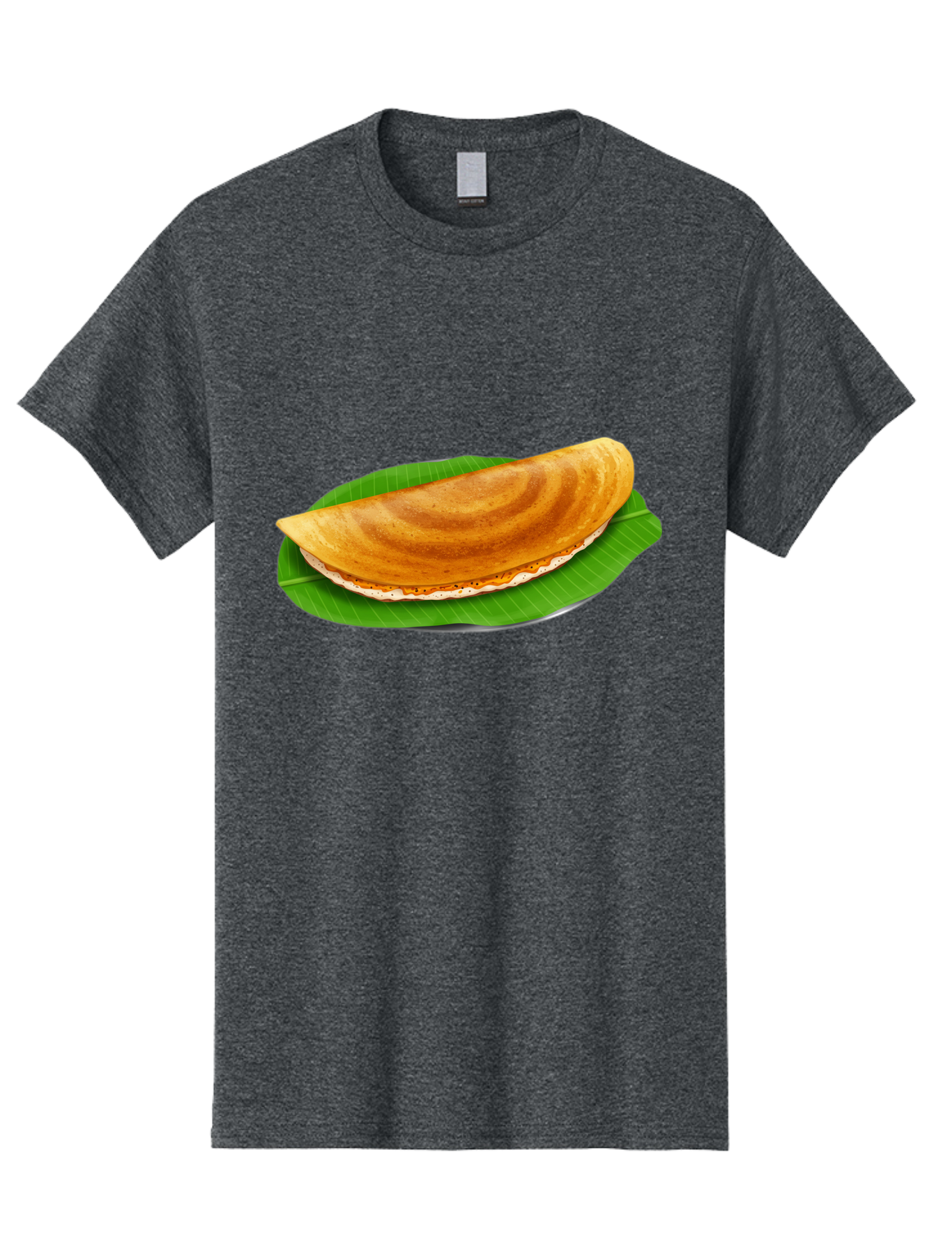Masoori-Dosa Men'S Graphic Tee, 100% Cotton, Comfortable Casual Summer Wear, Machine Washable, Crispy Dosa, Indian Cuisine, South Indian Food, Traditional Breakfast, Fermented Rice And Lentil Crepe, Masoori Dosa Baa990