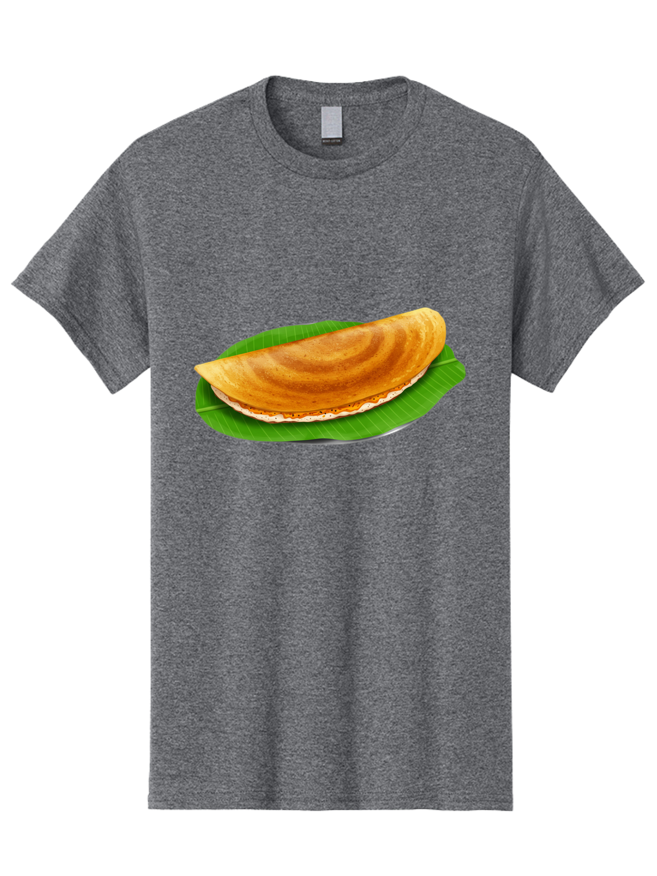 Masoori-Dosa Men'S Graphic Tee, 100% Cotton, Comfortable Casual Summer Wear, Machine Washable, Crispy Dosa, Indian Cuisine, South Indian Food, Traditional Breakfast, Fermented Rice And Lentil Crepe, Masoori Dosa Baa990