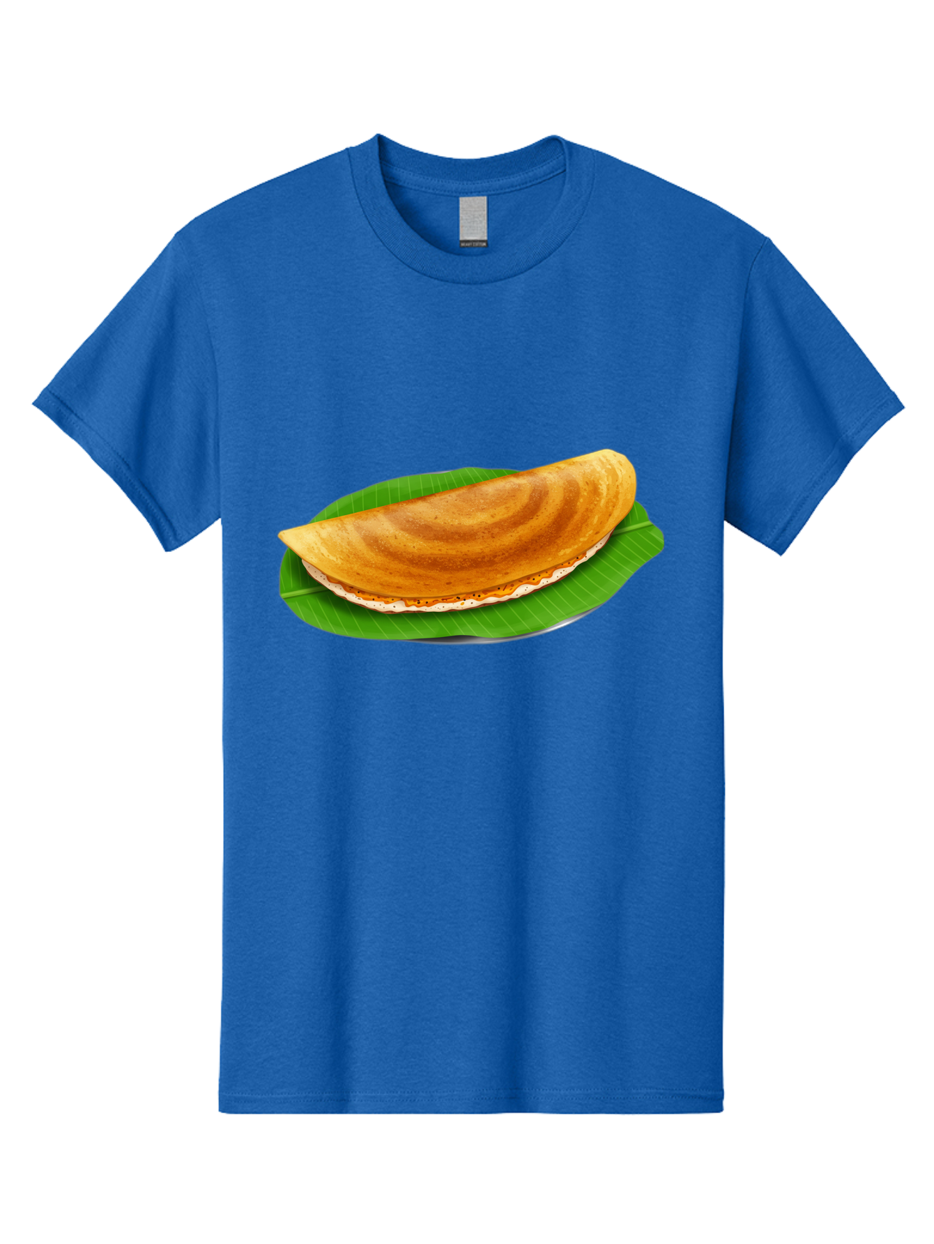 Masoori-Dosa Men'S Graphic Tee, 100% Cotton, Comfortable Casual Summer Wear, Machine Washable, Crispy Dosa, Indian Cuisine, South Indian Food, Traditional Breakfast, Fermented Rice And Lentil Crepe, Masoori Dosa Baa990