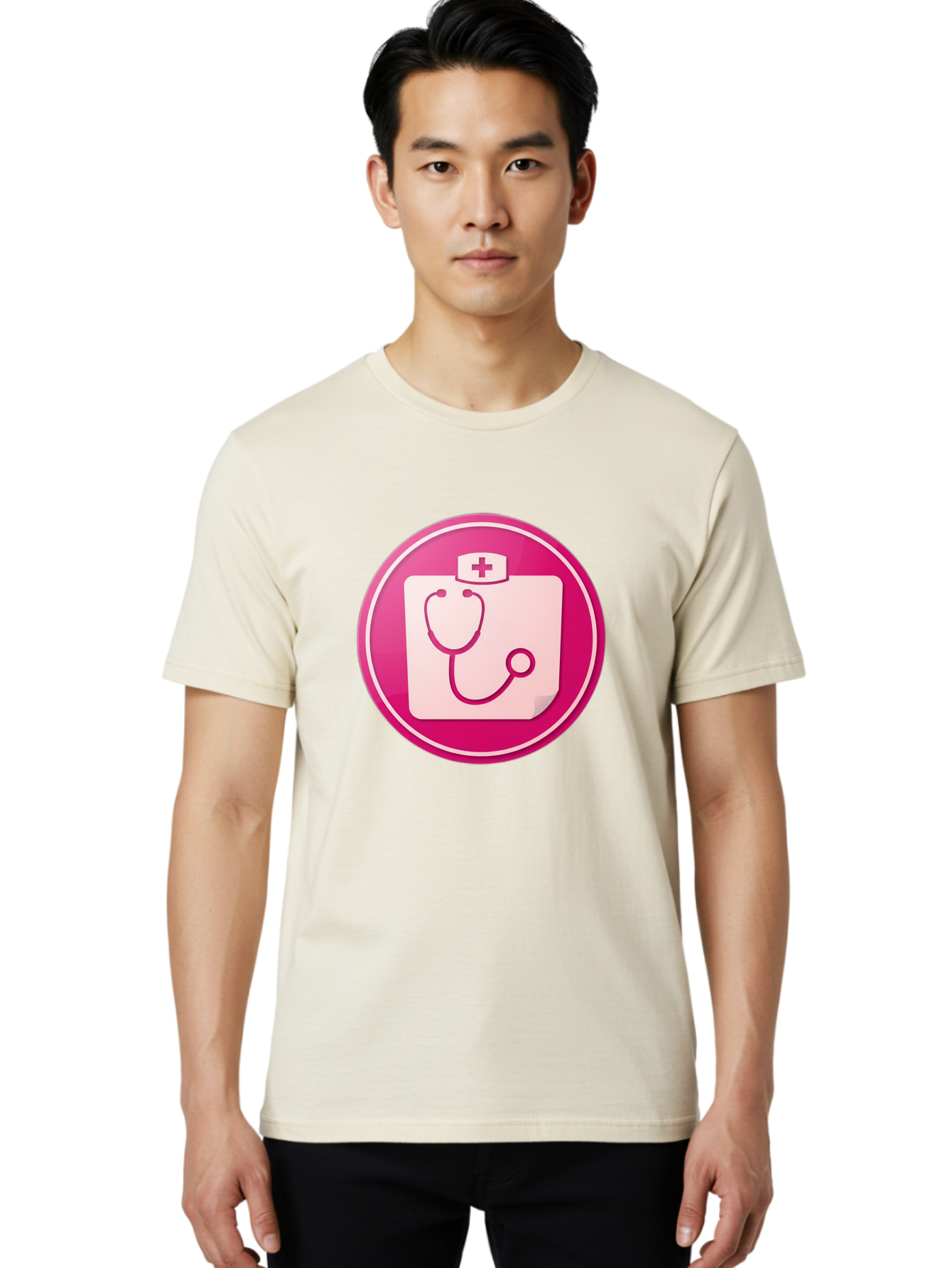 Medical-File Men'S Graphic Tee, 100% Cotton, Comfortable Casual Summer Wear, Machine Washable, Medical Symbol, Health Care Icon, Medical Cross, Doctor'S Emblem, Stethoscope Illustration, Medical Logo, Healthcare Symbol Baa994