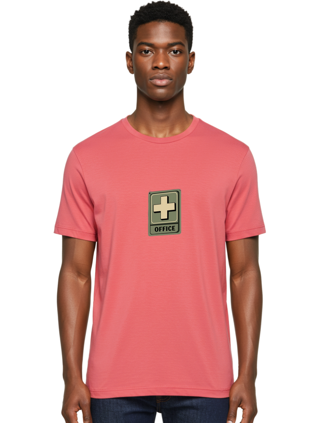 Medical-Office-Sign Men'S Graphic Tee, 100% Cotton, Comfortable Casual Summer Wear, Machine Washable, Medical Cross Symbol, Office Sign, Healthcare Icon, Medical Office, Health Care Sign, Cross Symbol, Medical Center Baa996
