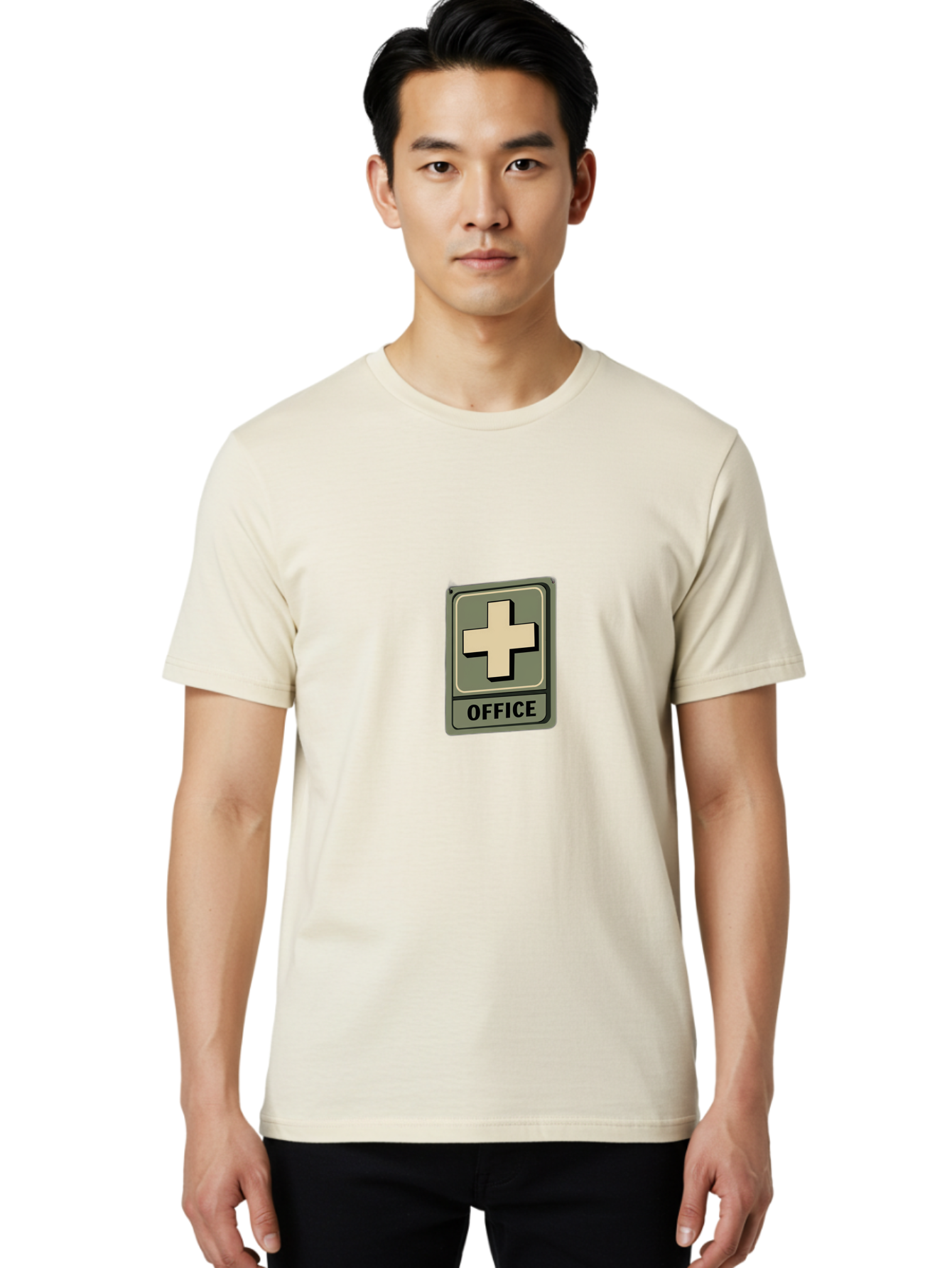 Medical-Office-Sign Men'S Graphic Tee, 100% Cotton, Comfortable Casual Summer Wear, Machine Washable, Medical Cross Symbol, Office Sign, Healthcare Icon, Medical Office, Health Care Sign, Cross Symbol, Medical Center Baa996