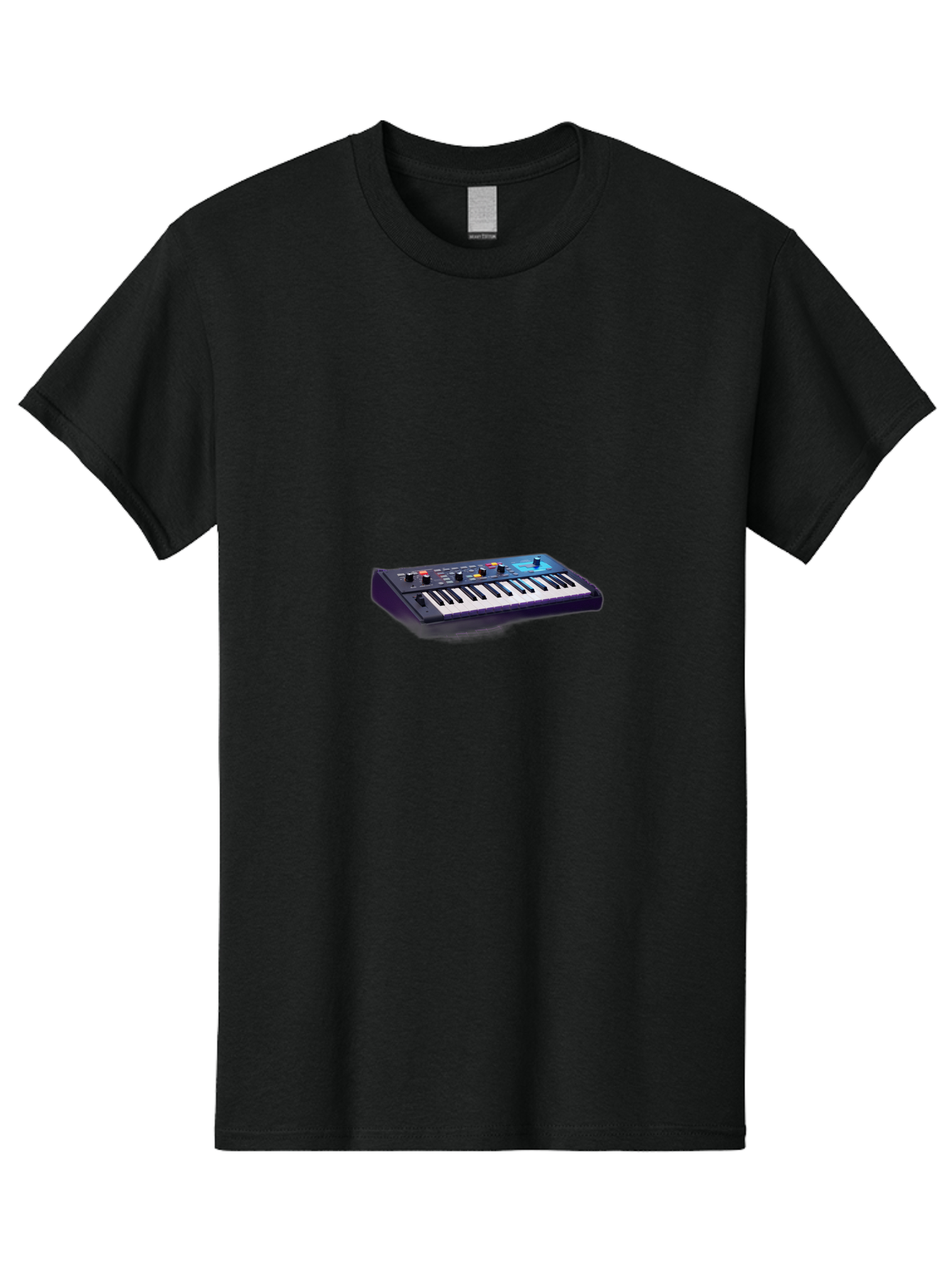 Midi-Keyboard-Controller Men'S Graphic Tee, 100% Cotton, Comfortable Casual Summer Wear, Machine Washable, Midi Keyboard, Music Production, Electronic Music, Synthesizer, Sound Design, Music Equipment, Audio Interface, Studio Gear Bab006