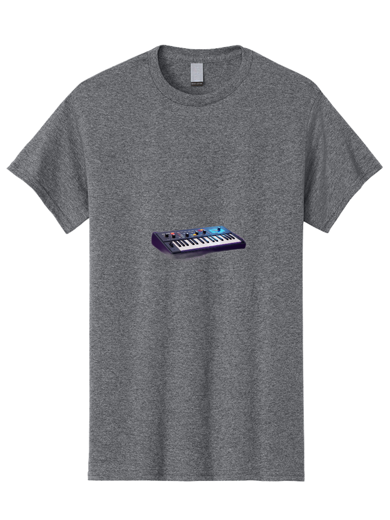 Midi-Keyboard-Controller Men'S Graphic Tee, 100% Cotton, Comfortable Casual Summer Wear, Machine Washable, Midi Keyboard, Music Production, Electronic Music, Synthesizer, Sound Design, Music Equipment, Audio Interface, Studio Gear Bab006