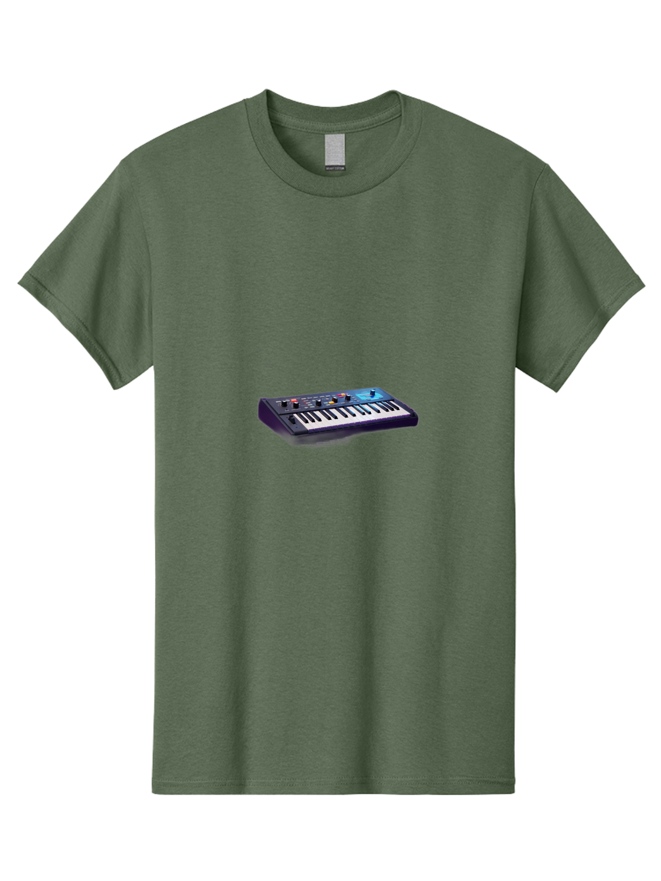 Midi-Keyboard-Controller Men'S Graphic Tee, 100% Cotton, Comfortable Casual Summer Wear, Machine Washable, Midi Keyboard, Music Production, Electronic Music, Synthesizer, Sound Design, Music Equipment, Audio Interface, Studio Gear Bab006