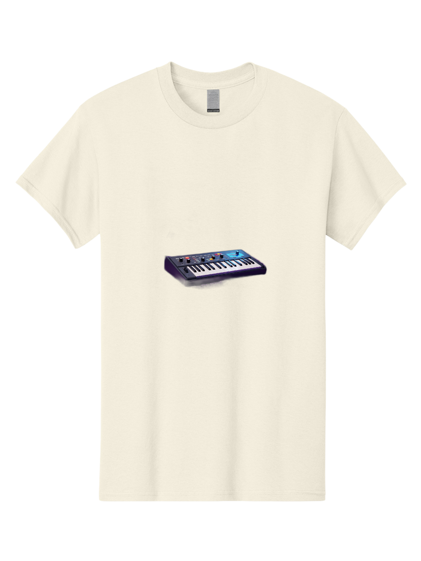 Midi-Keyboard-Controller Men'S Graphic Tee, 100% Cotton, Comfortable Casual Summer Wear, Machine Washable, Midi Keyboard, Music Production, Electronic Music, Synthesizer, Sound Design, Music Equipment, Audio Interface, Studio Gear Bab006