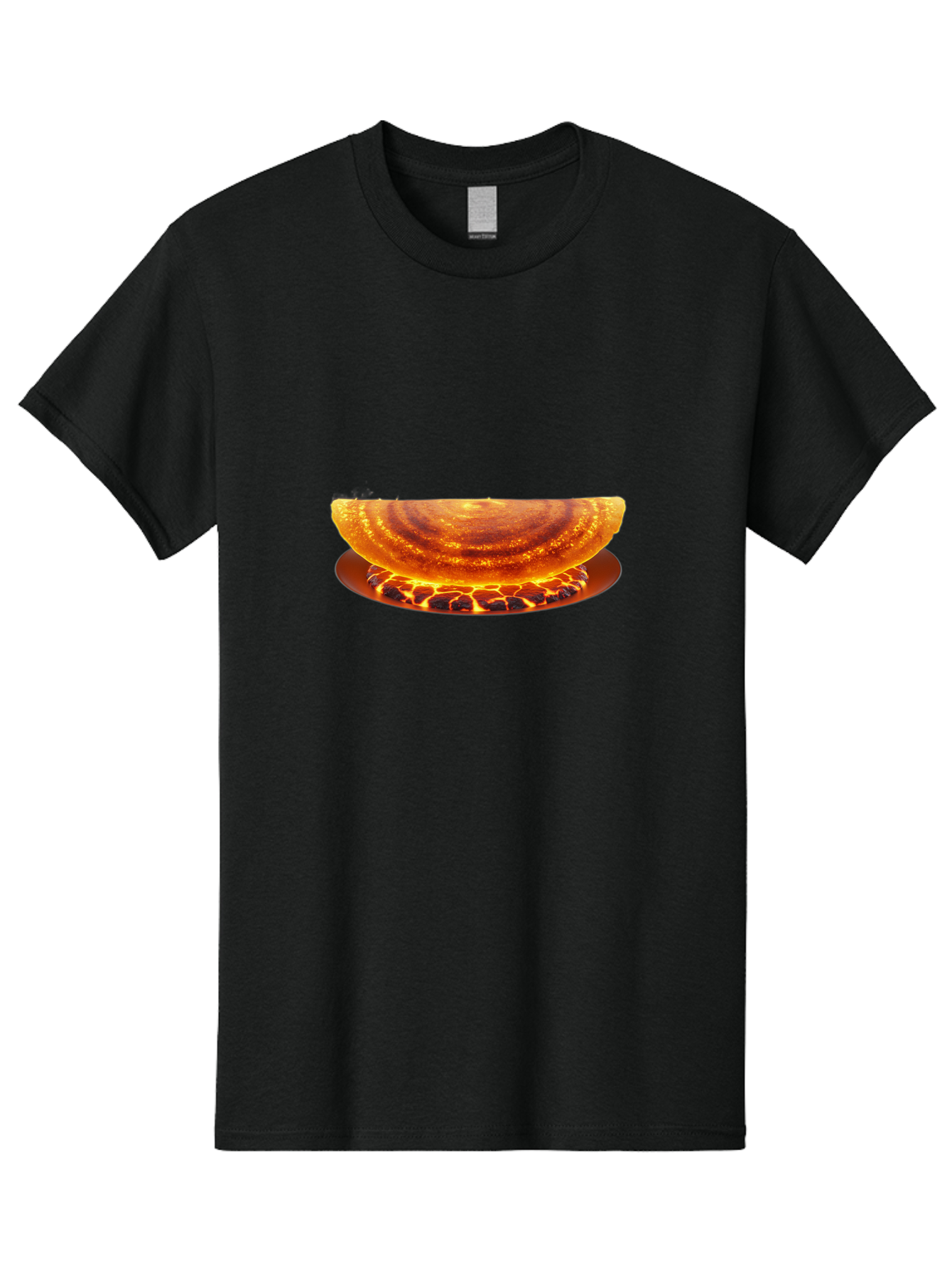 Molten-Lava-Bowl Men'S Graphic Tee, 100% Cotton, Comfortable Casual Summer Wear, Machine Washable, Lava Bowl, Fiery Design, Volcanic Effect, Molten Texture, Burning Flames, Fiery Art, Glowing Embers, Intense Heat, Dramatic Display Bab016