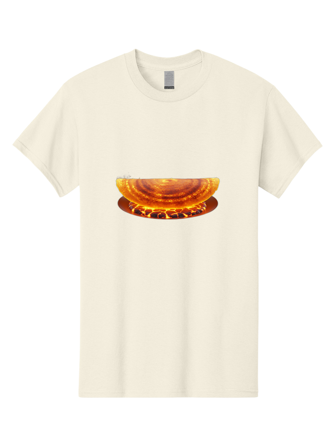 Molten-Lava-Bowl Men'S Graphic Tee, 100% Cotton, Comfortable Casual Summer Wear, Machine Washable, Lava Bowl, Fiery Design, Volcanic Effect, Molten Texture, Burning Flames, Fiery Art, Glowing Embers, Intense Heat, Dramatic Display Bab016