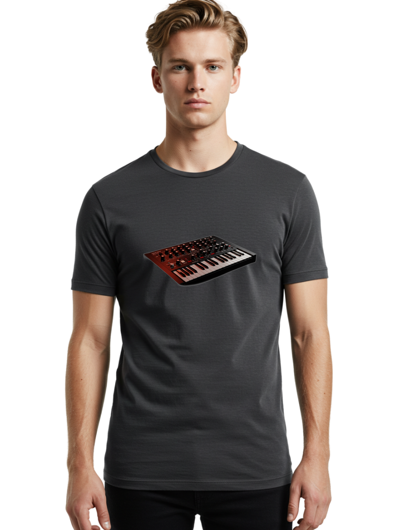 Moog-Subsequent-37 Men'S Graphic Tee, 100% Cotton, Comfortable Casual Summer Wear, Machine Washable, Moog Synthesizer, Musical Instrument, Electronic Music Equipment, Sound Production, Music Technology, Studio Gear, Analog Synthesizer, Bab020