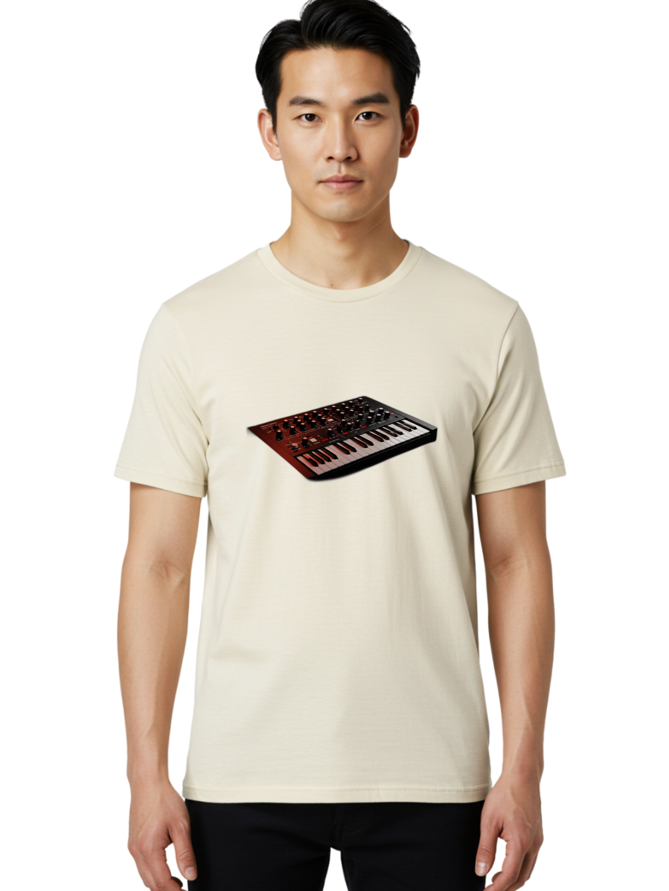Moog-Subsequent-37 Men'S Graphic Tee, 100% Cotton, Comfortable Casual Summer Wear, Machine Washable, Moog Synthesizer, Musical Instrument, Electronic Music Equipment, Sound Production, Music Technology, Studio Gear, Analog Synthesizer, Bab020