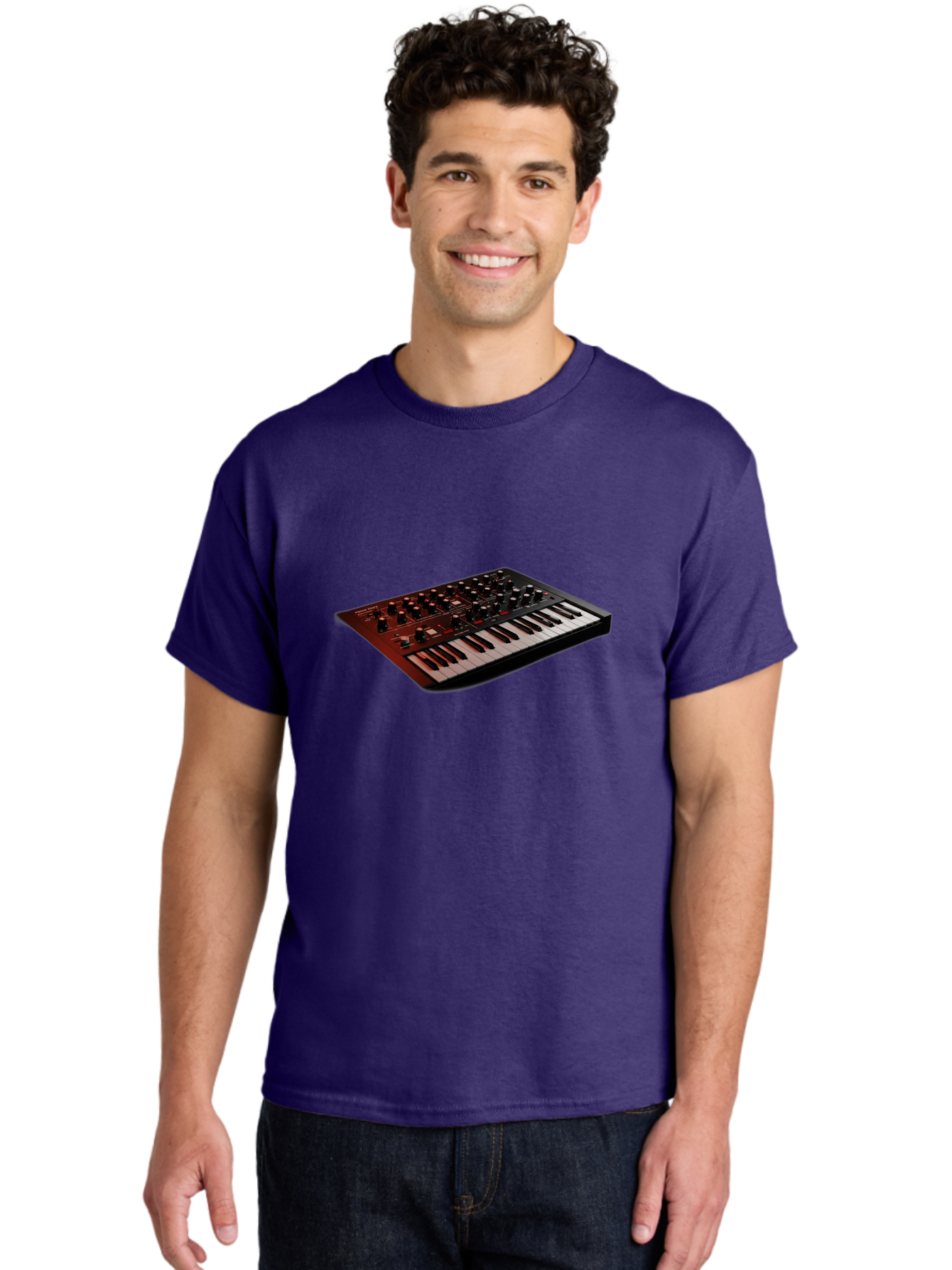 Moog-Subsequent-37 Men'S Graphic Tee, 100% Cotton, Comfortable Casual Summer Wear, Machine Washable, Moog Synthesizer, Musical Instrument, Electronic Music Equipment, Sound Production, Music Technology, Studio Gear, Analog Synthesizer, Bab020